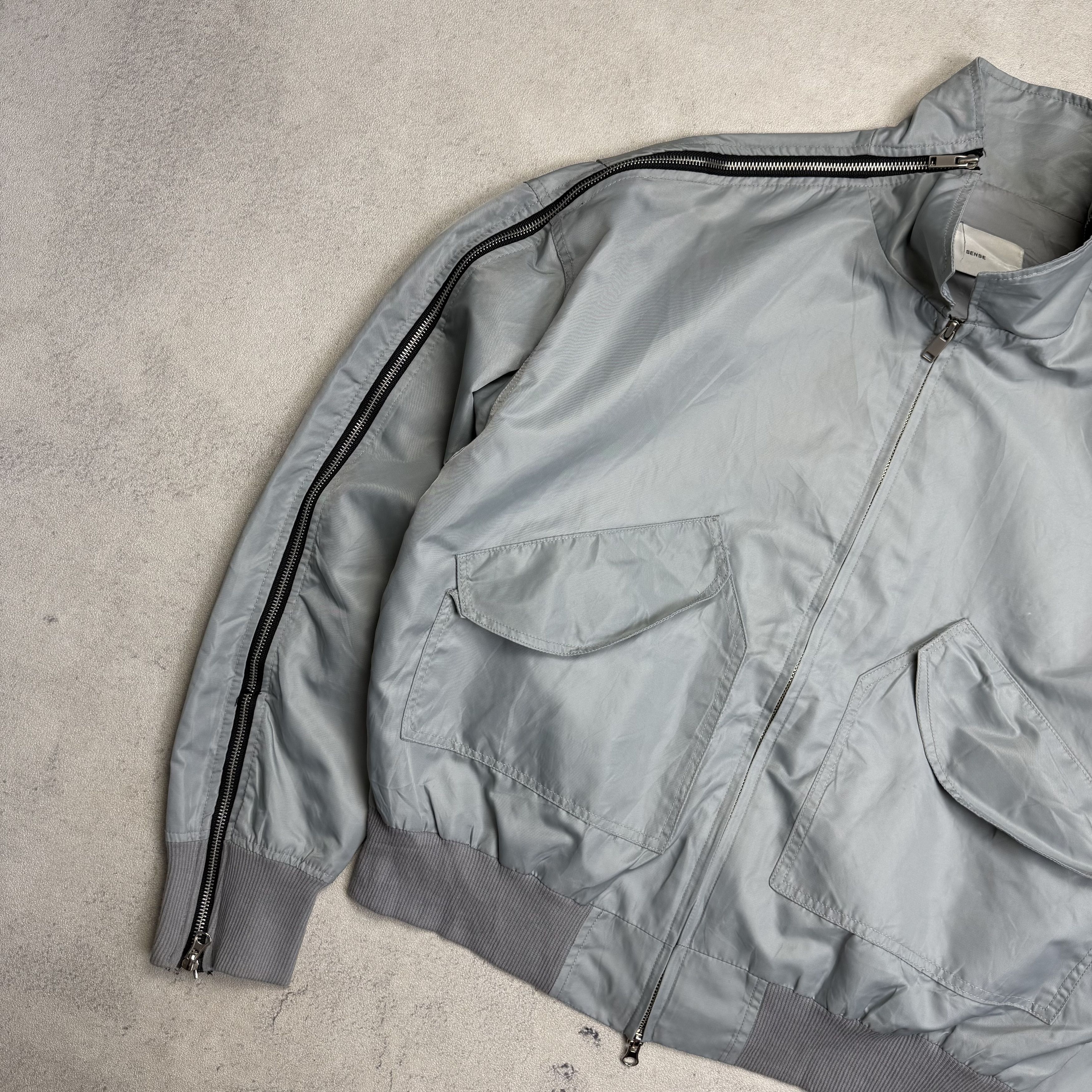 Japanese Brand SENSE Multi Zipper Convertible Bomber Jacket Size US L / EU 52-54 / 3 - 4 Thumbnail