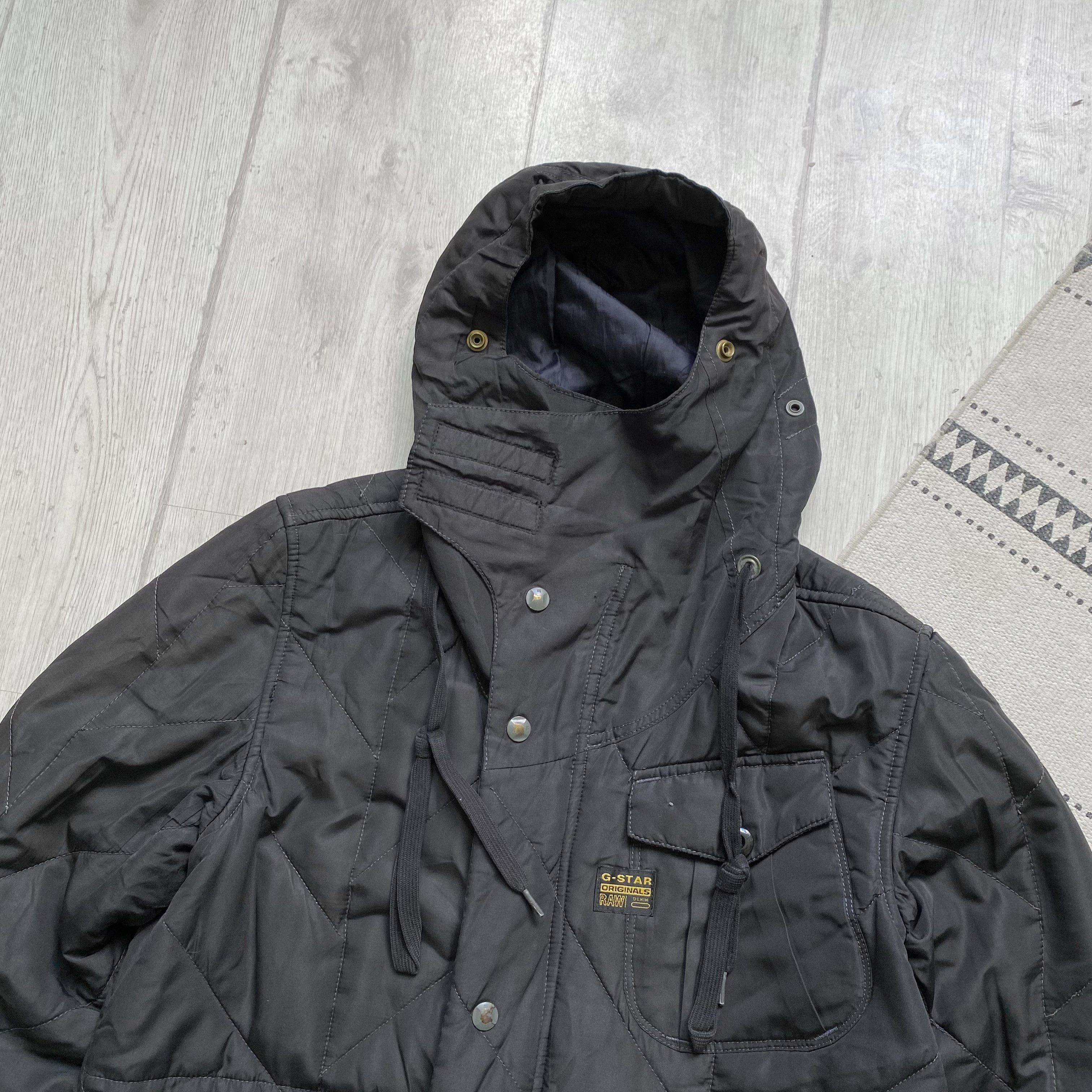 G-Star Vintage G-Star Raw jacket hooded overshirt. Dark Gray Size US S / EU 44-46 / 1 - 2 Thumbnail