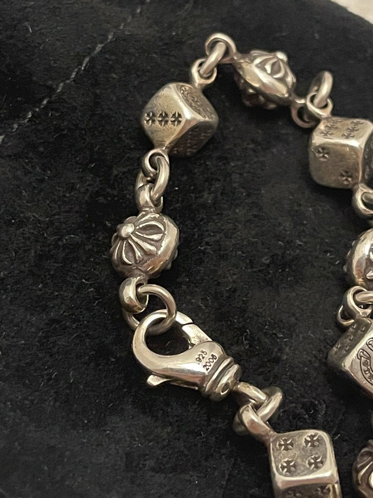 Chrome Hearts RARE ! Chrome hearts dice and crossball bracelet 7” long Size ONE SIZE - 22 Thumbnail