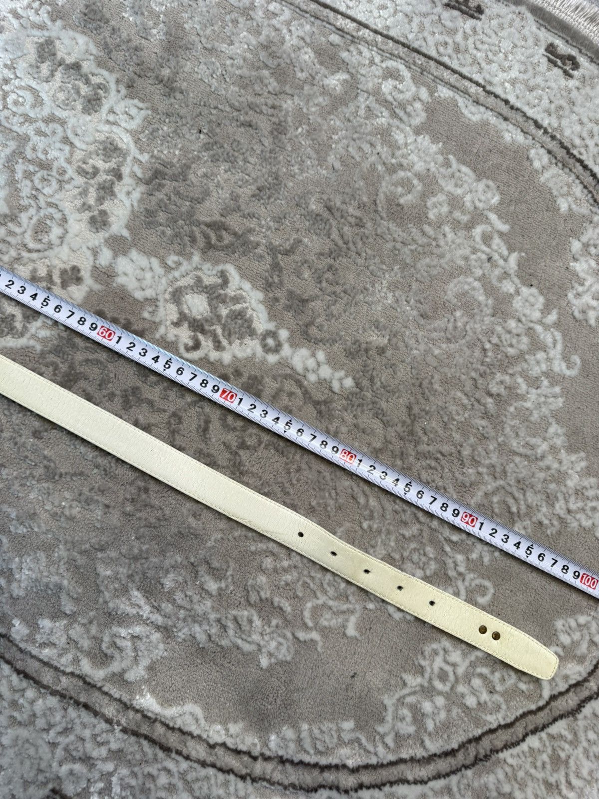 Lacoste Vintage Lacoste Big Buckley White Belt Y2K Size ONE SIZE - 5 Thumbnail