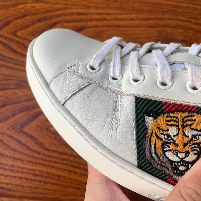 Gucci Gucci Ace Tiger Embroidered Low-Top Sneakers Size US 8 / EU 41 - 6 Thumbnail