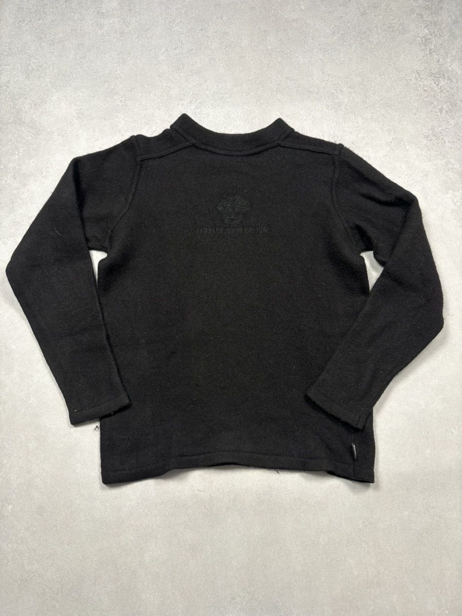 Versace Vintage 90s Versace Jeans Couture Medusa Wool Knit Sweater Size US M / EU 48-50 / 2 - 1 Thumbnail