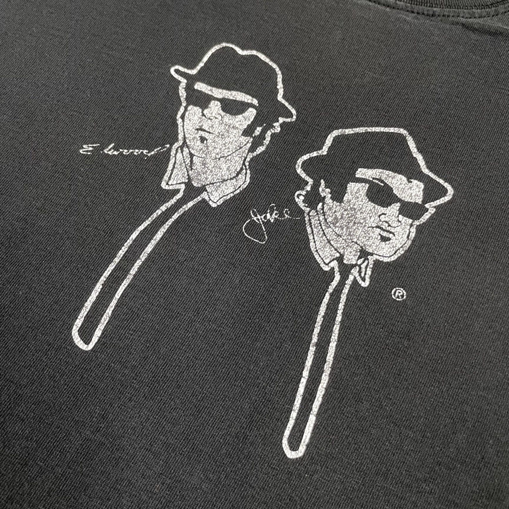Vintage VINTAGE House of Blues Shirt Mens L Black Crew Neck Short Sleeve Logo Distressed Blues Brothers Shirt 1242 Size US L / EU 52-54 / 3 - 3 Thumbnail