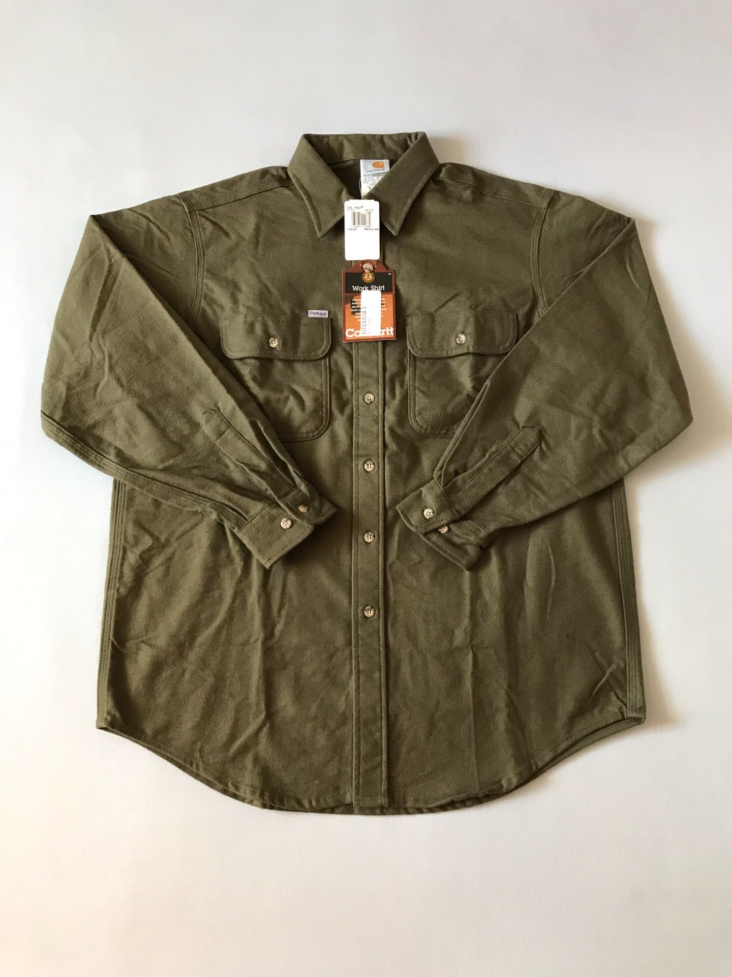 Carhartt Carhartt S06 MOS Heavy Flannel Work Shirt Size US L / EU 52-54 / 3 - 1 Thumbnail
