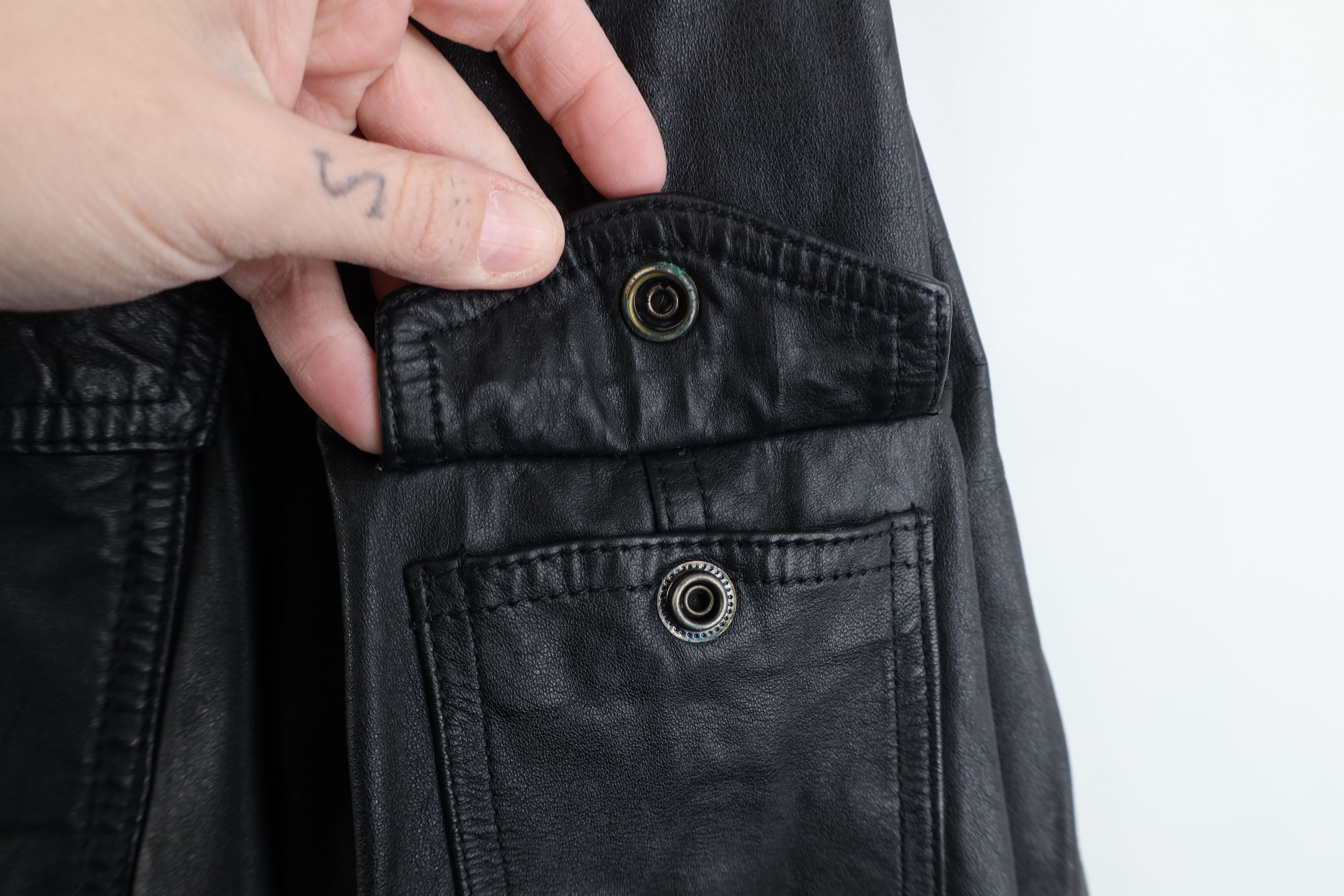 Vintage Vintage 90s Streetwear Full Zip Bomber Jacket Coat Black Size US XXL / EU 58 / 5 - 5 Thumbnail