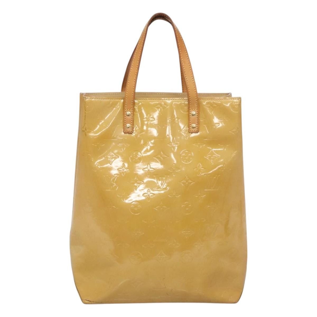 Louis Vuitton LOUIS VUITTON Monogram Vernis Reade MM Hand Bag Beige M91141 Size ONE SIZE - 2 Thumbnail