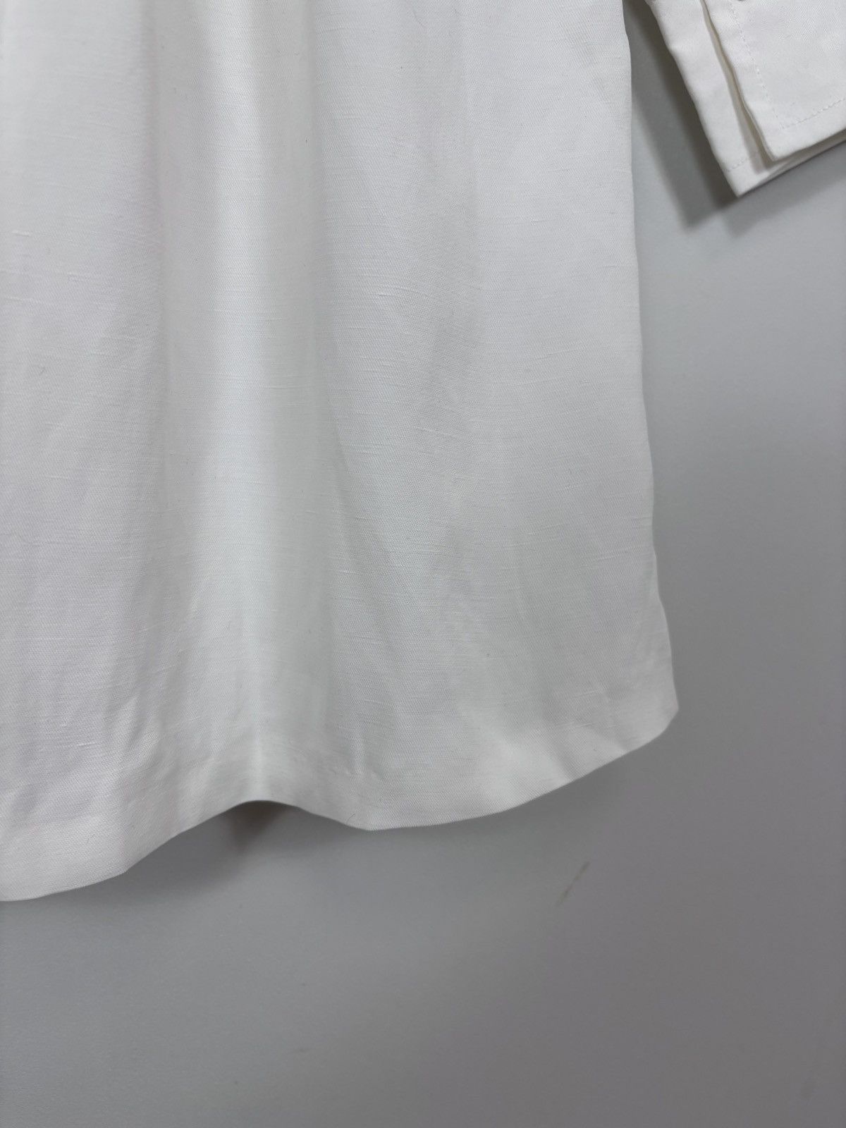 Sandro Sandro Paris Celia NWT Women’s White Ecru Linen Dress Size XS / US 0-2 / IT 36-38 - 24 Thumbnail