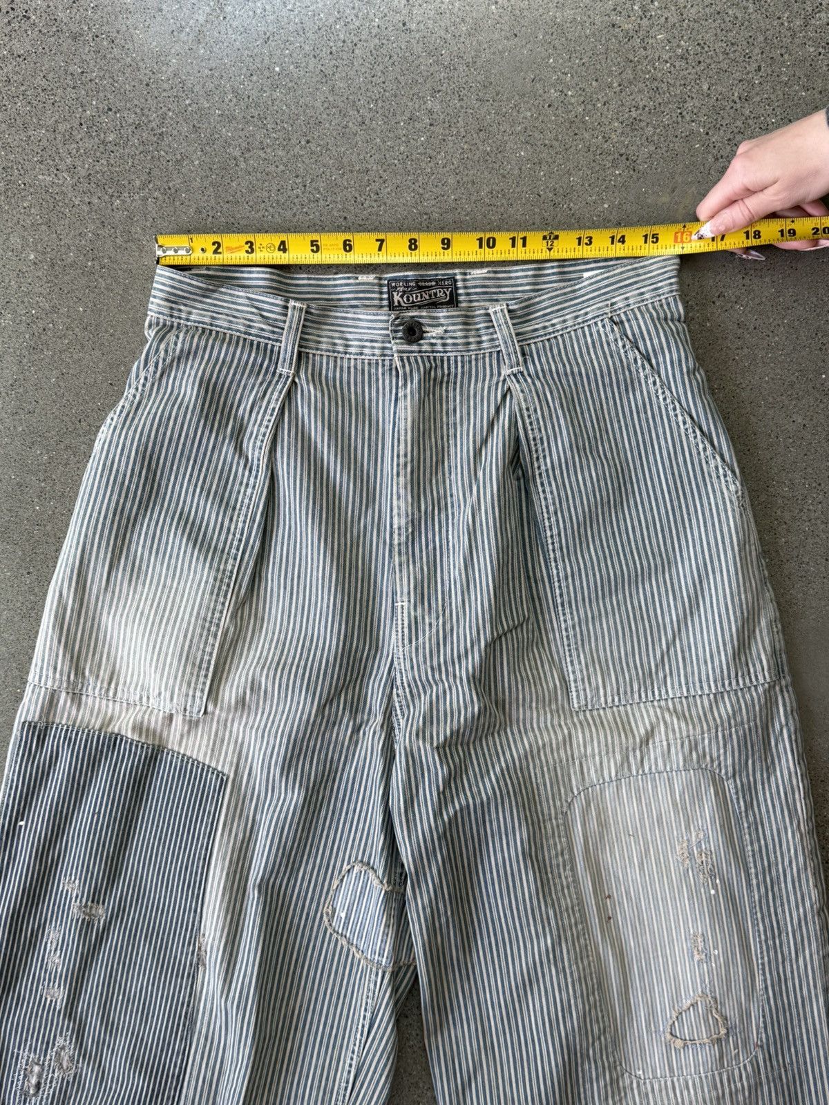 Kapital KAPITAL Hickoree distressed herringbone pants Size US 31 - 3 Thumbnail