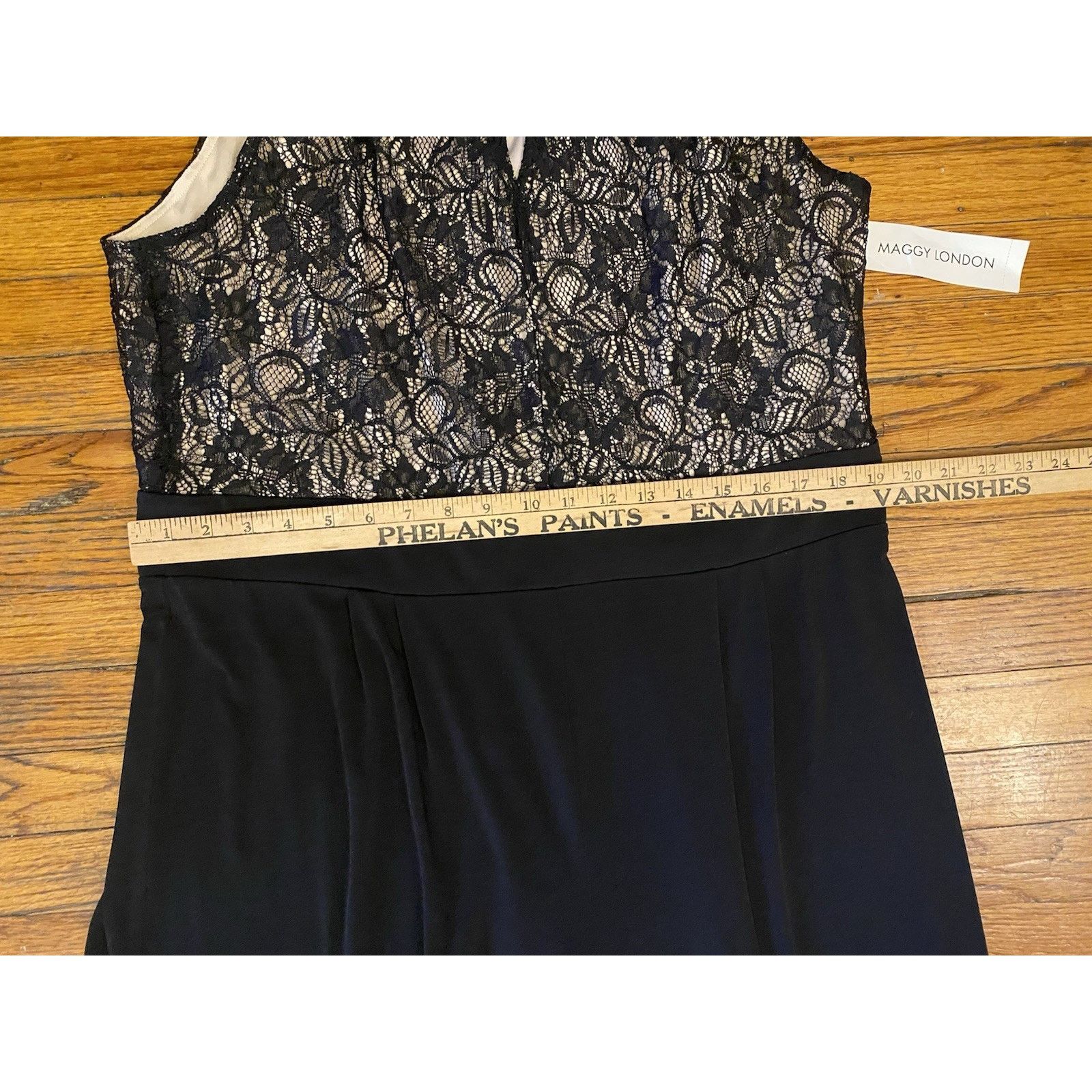 MAGGY LONDON NWT Maggoy London Times Jumpsuit Black Romper Women’s XL 249 Size 38" / US 16 / IT 52 - 8 Thumbnail