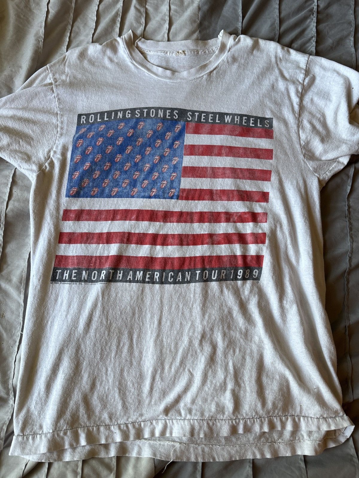 1989 rolling stones tour tee