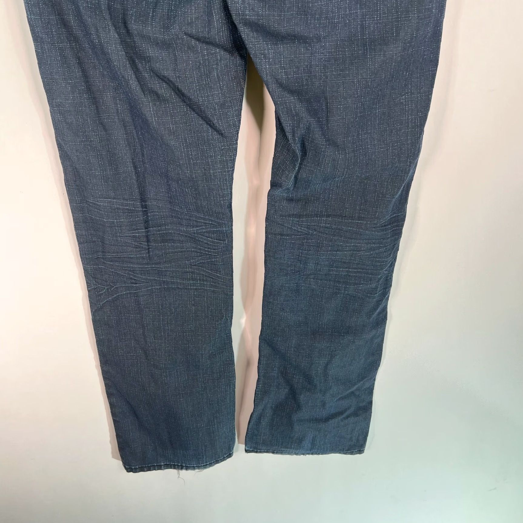Denime Helix Mens Slim Fit Bootcut Denim Jeans Blue 32x34 Size US 34 / EU 50 - 4 Thumbnail