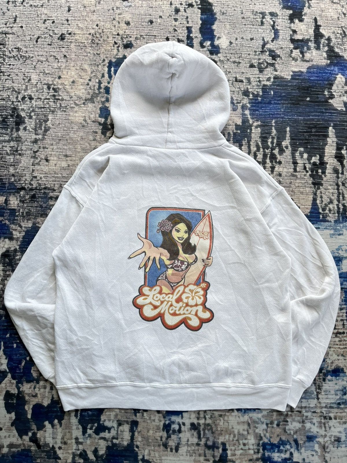 Vintage Vintage Local Motion Hawaii Surf Girl Hoodie 90s USA Size US M / EU 48-50 / 2 - 1 Thumbnail
