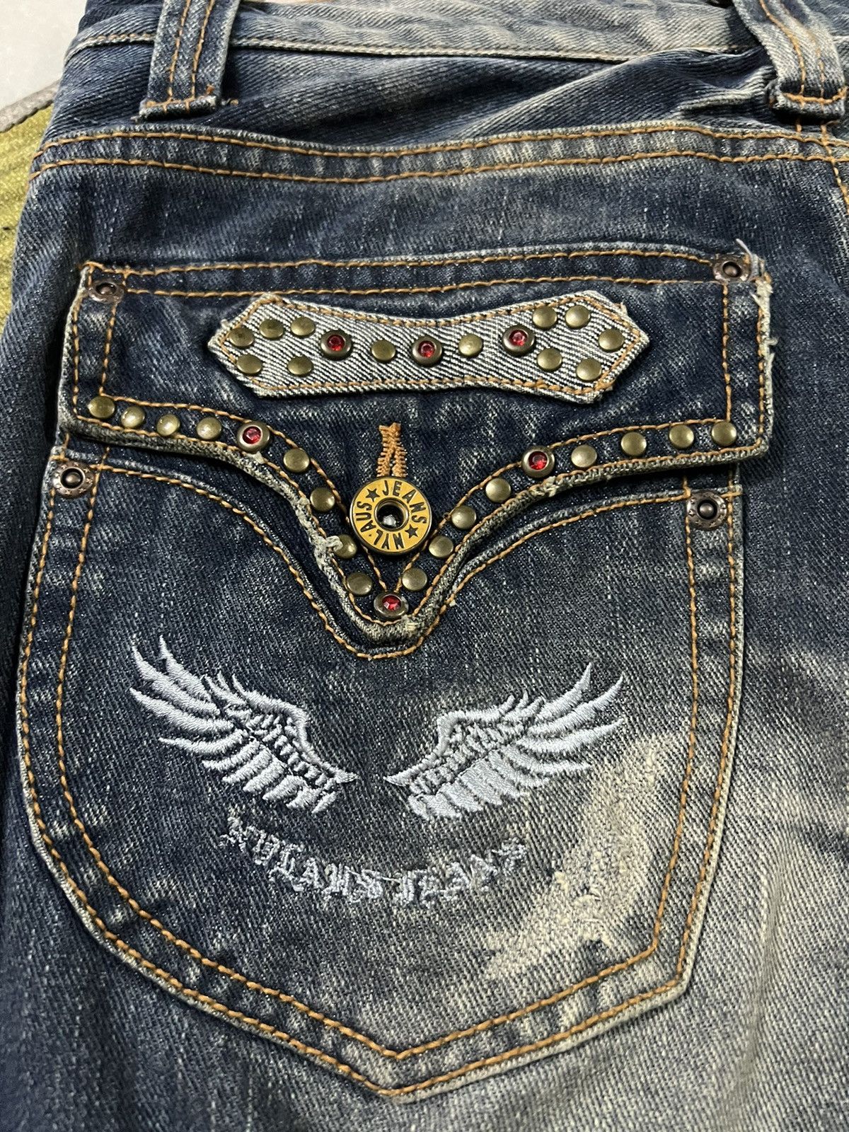 If Six Was Nine × Japanese Brand × Le Grande Bleu (L.G.B.) 💥FLARE 💥JEANS NYLAUS WASHED BOOTCUT 90’s STYLE Size US 29 - 9 Thumbnail