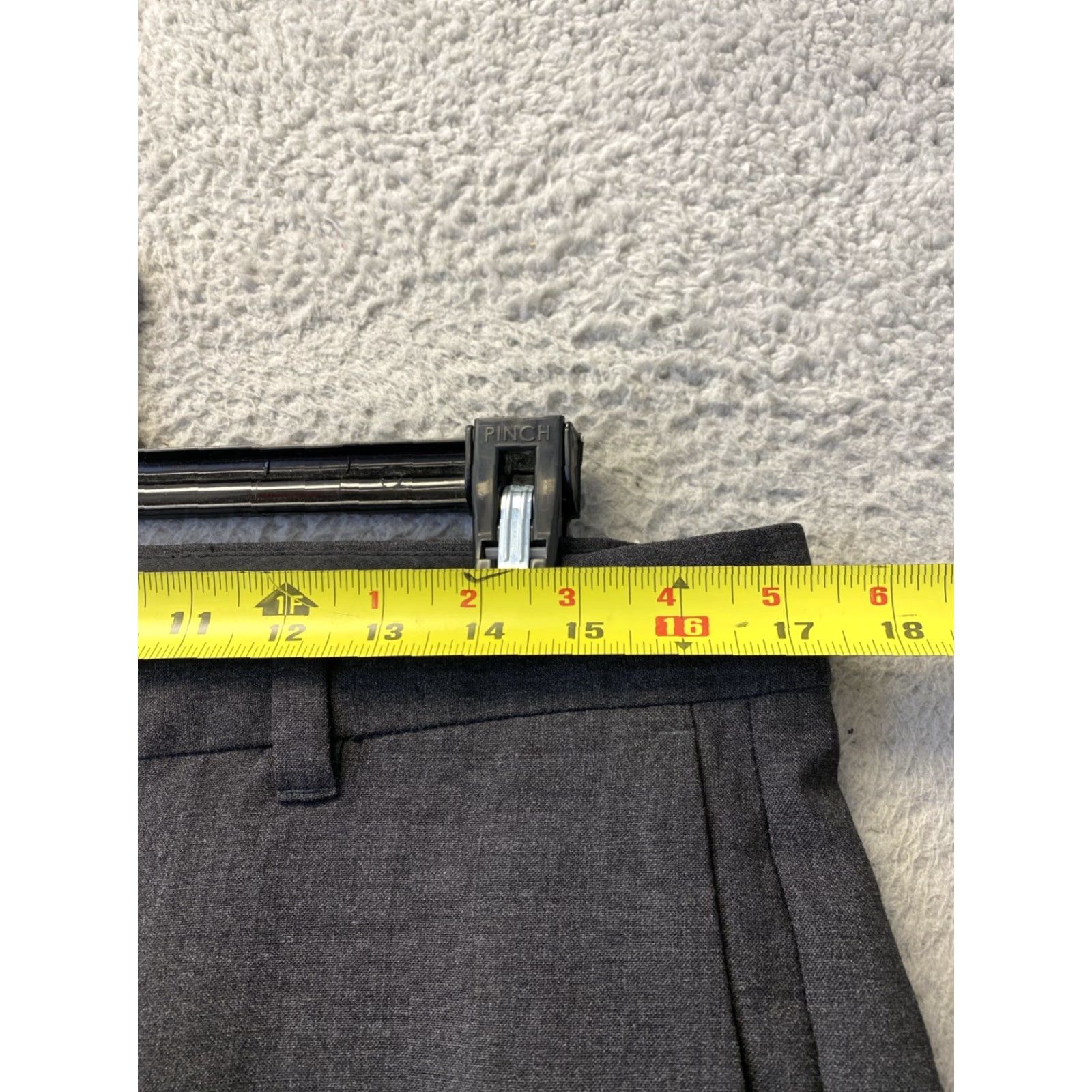 Banana Republic BANANA REPUBLIC Dress Pants Men's 34x32 Wool Blend Gray Flat Front Straight Leg Business Workwear Size US 34 / EU 50 - 3 Thumbnail