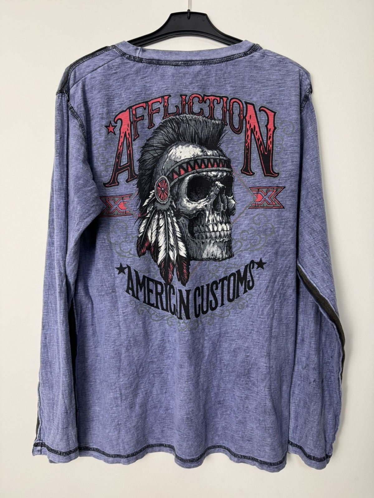 Affliction Affliction punk Avantgarde skull long sleeve “Live Fast” Size US XL / EU 56 / 4 - 7 Thumbnail