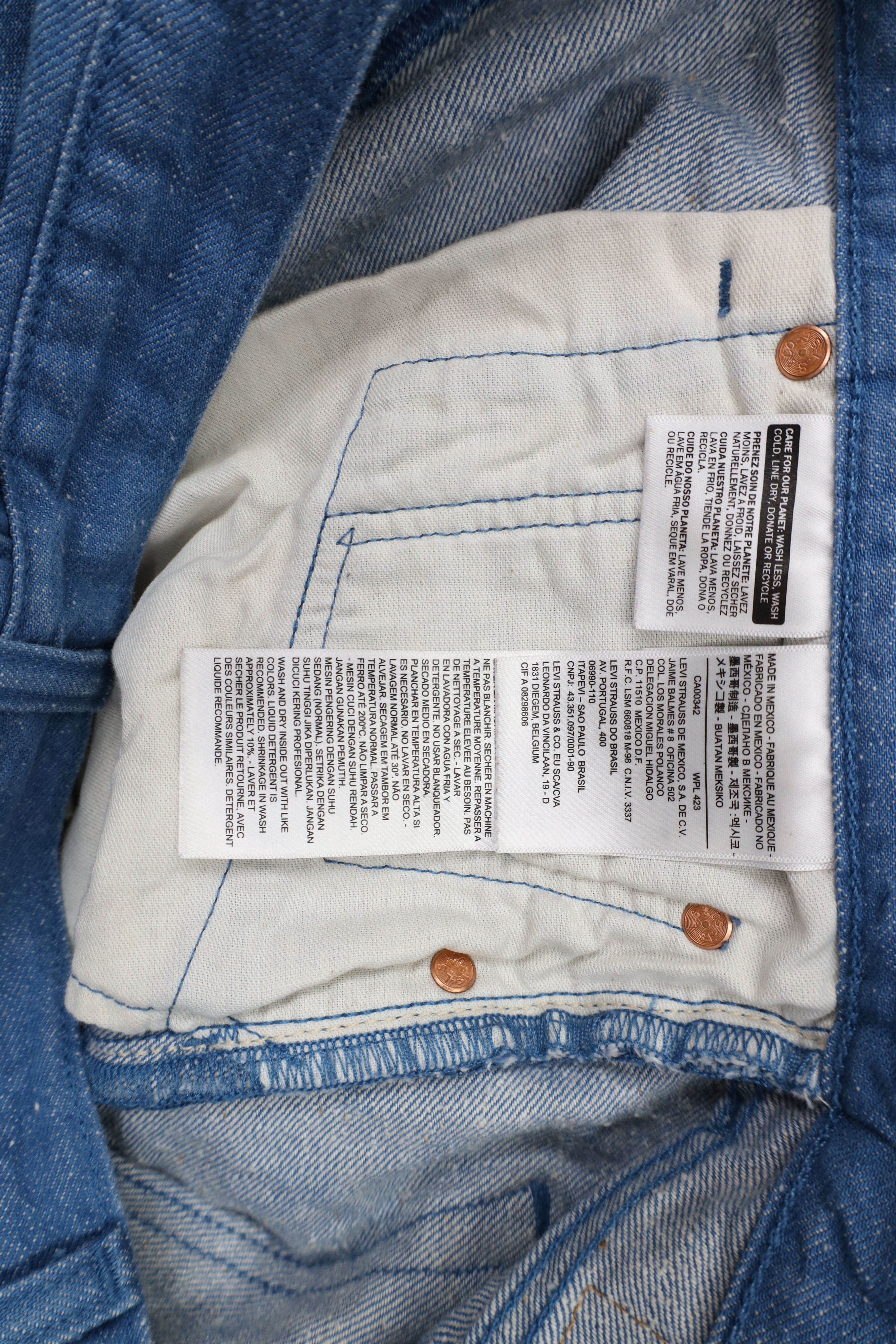 Levi's × Vintage Vintage Y2K Levis 501xx White Oak Cone Denim Original Jeans Size US 36 / EU 52 - 9 Thumbnail