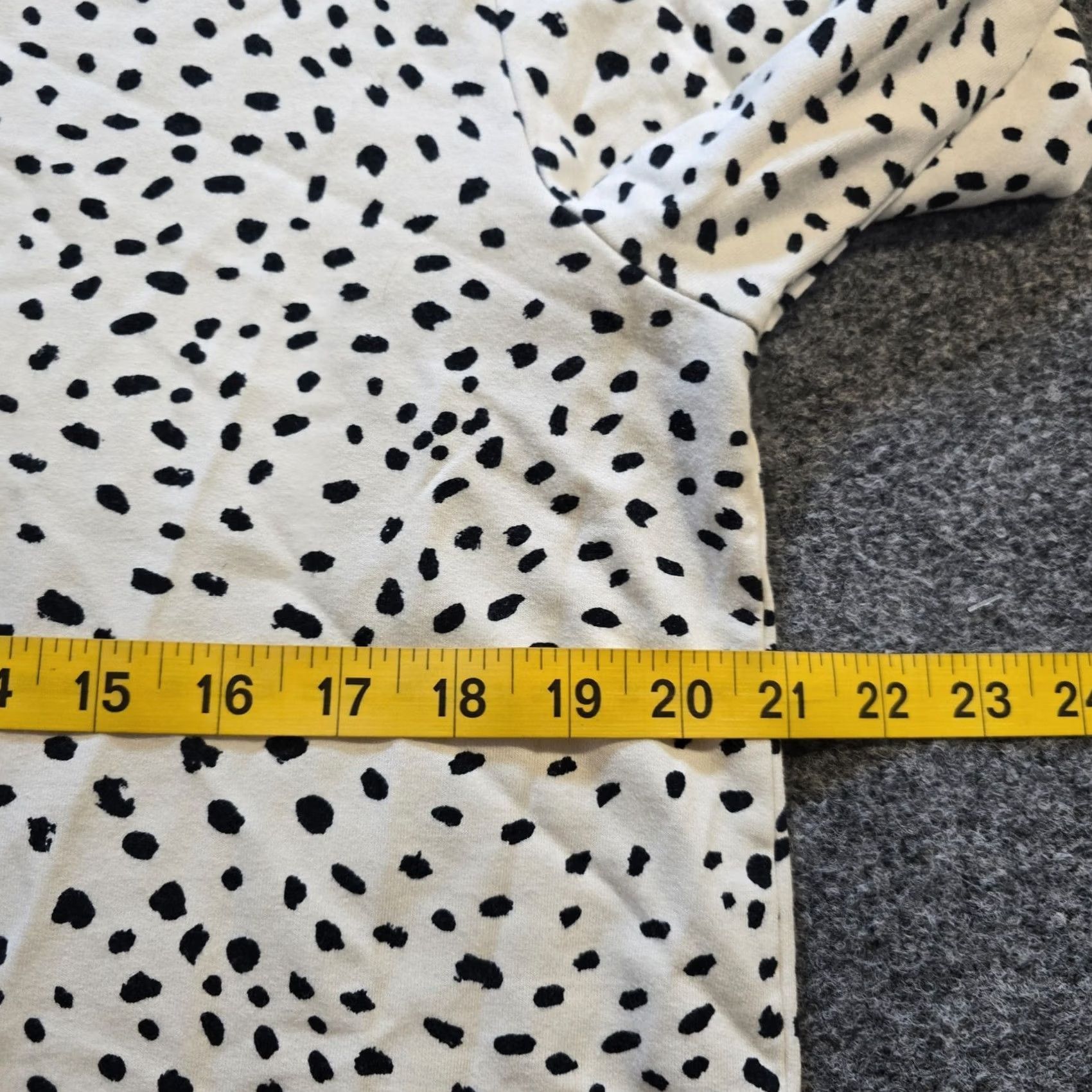 Vintage Daily Ritual Sweatshirt Women Size M White Polka Dot Dalmation Lounge Size M / US 6-8 / IT 42-44 - 5 Thumbnail