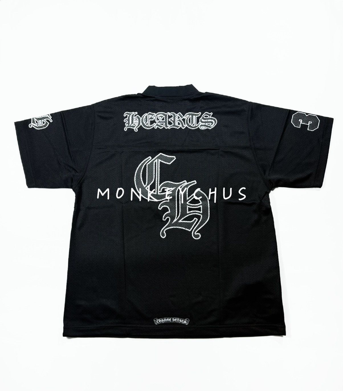 Chrome Hearts 🔥Chrome Hearts Black Jersey Mesh Short Sleeve🔥 Size US M / EU 48-50 / 2 - 2 Thumbnail