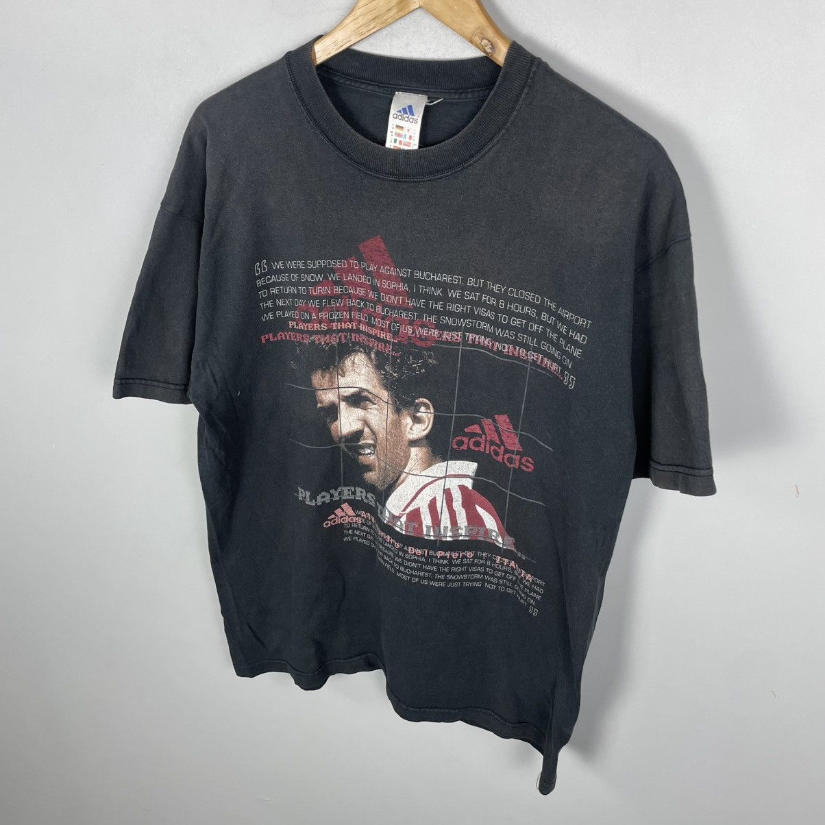 Adidas Del Piero Adidas Vintage 90s Players That Inspire Tee Size US M / EU 48-50 / 2 - 4 Thumbnail