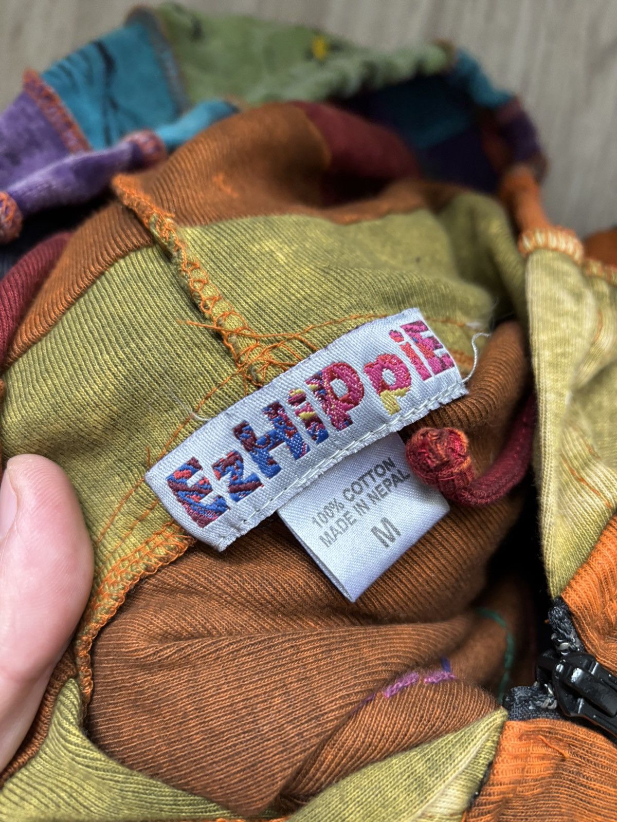 Other Ezhippie Nepal Cotton Patchwork Hoodie Festival Rainbow Size M / US 6-8 / IT 42-44 - 13 Thumbnail