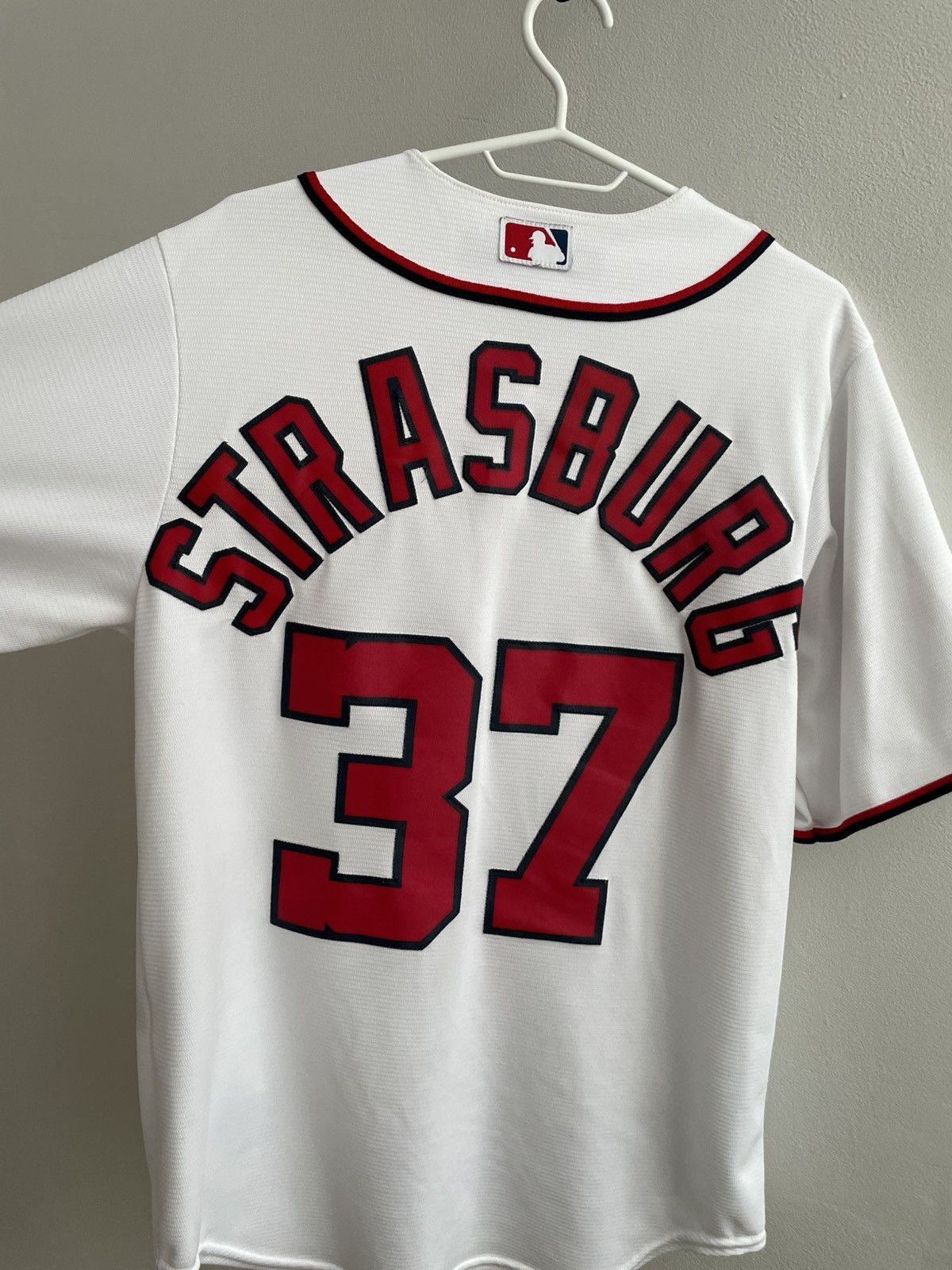Majestic MLB Baseball Washington Nationals Cotton Shirt #37 Strasburg Size US L / EU 52-54 / 3 - 3 Thumbnail