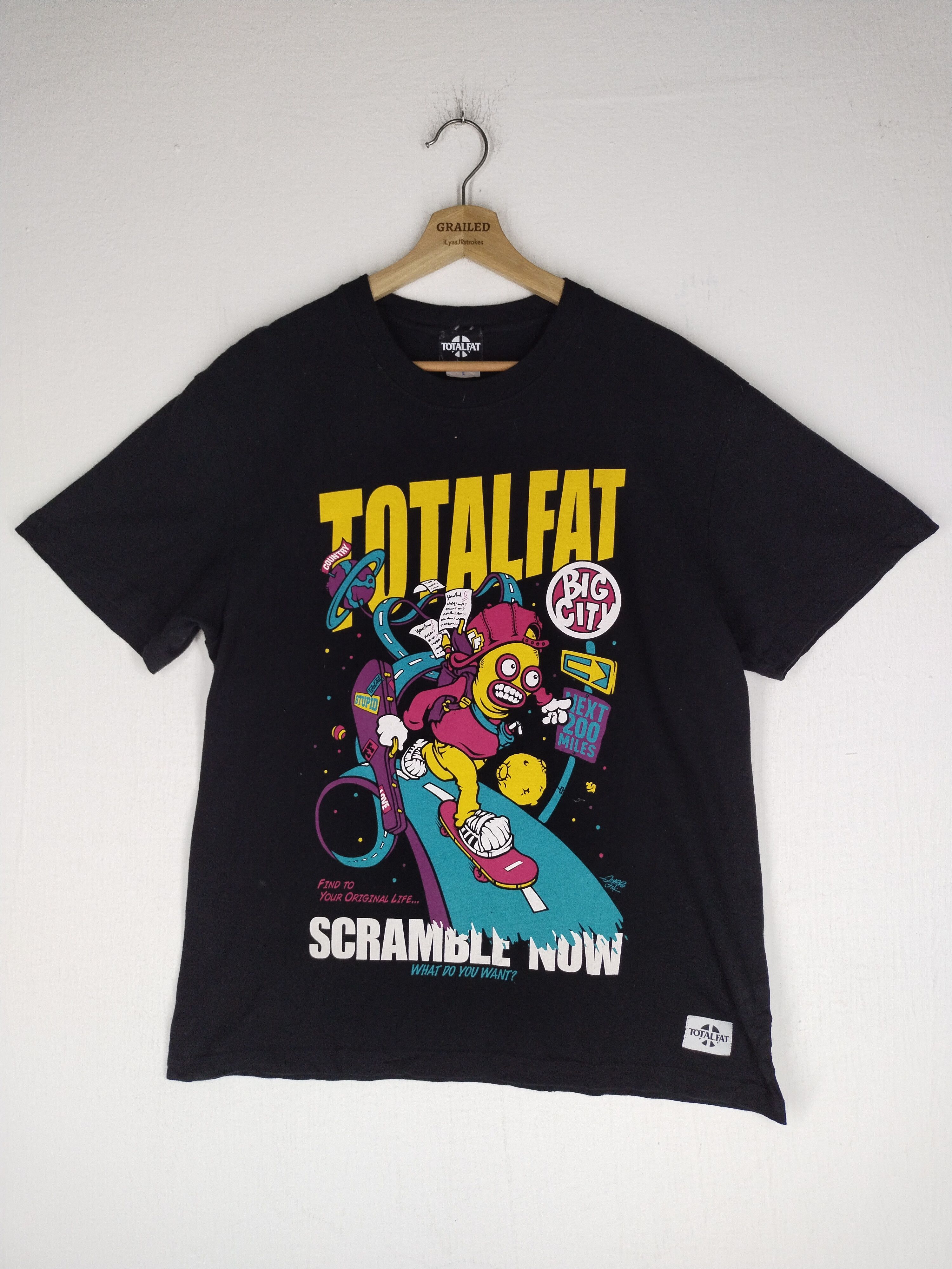 Japanese Brand Vtg Totalfat Japanese Melodic Punk Band Tee Size US M / EU 48-50 / 2 - 1 Thumbnail