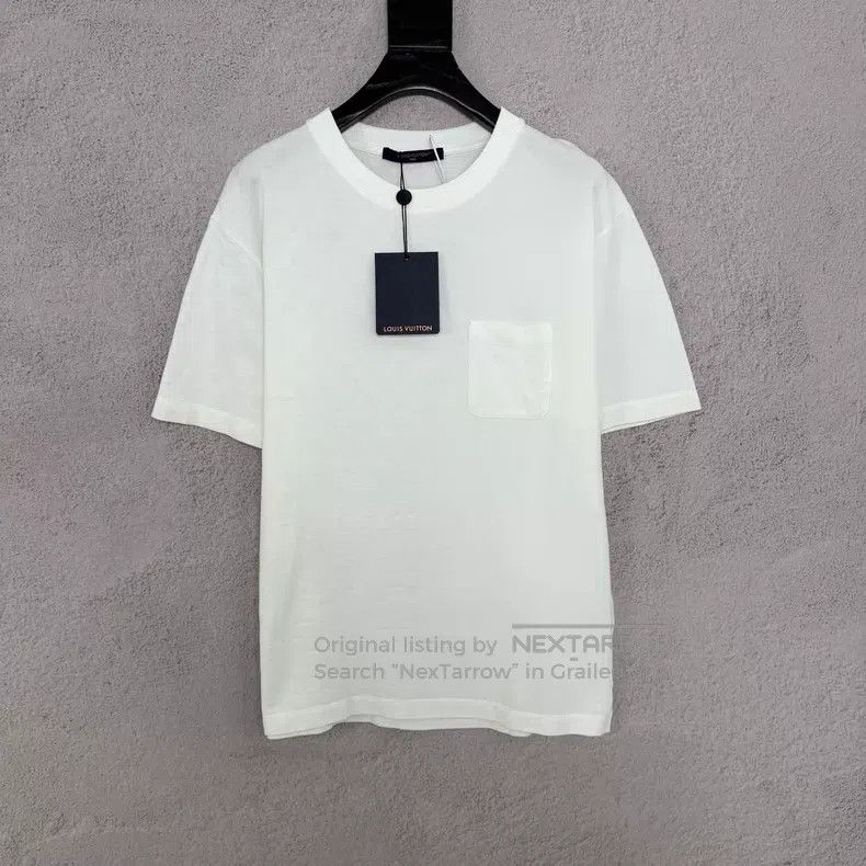 Louis Vuitton White Dark Checker Short Sleeve T-Shirt