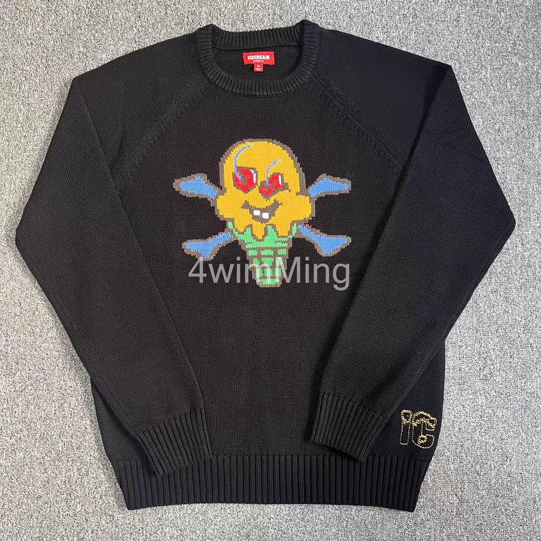 Billionaire Boys Club BBC ICECREAM Intarsia Knit Ice Cream Sweater Q7 Size US M / EU 48-50 / 2 - 1 Thumbnail