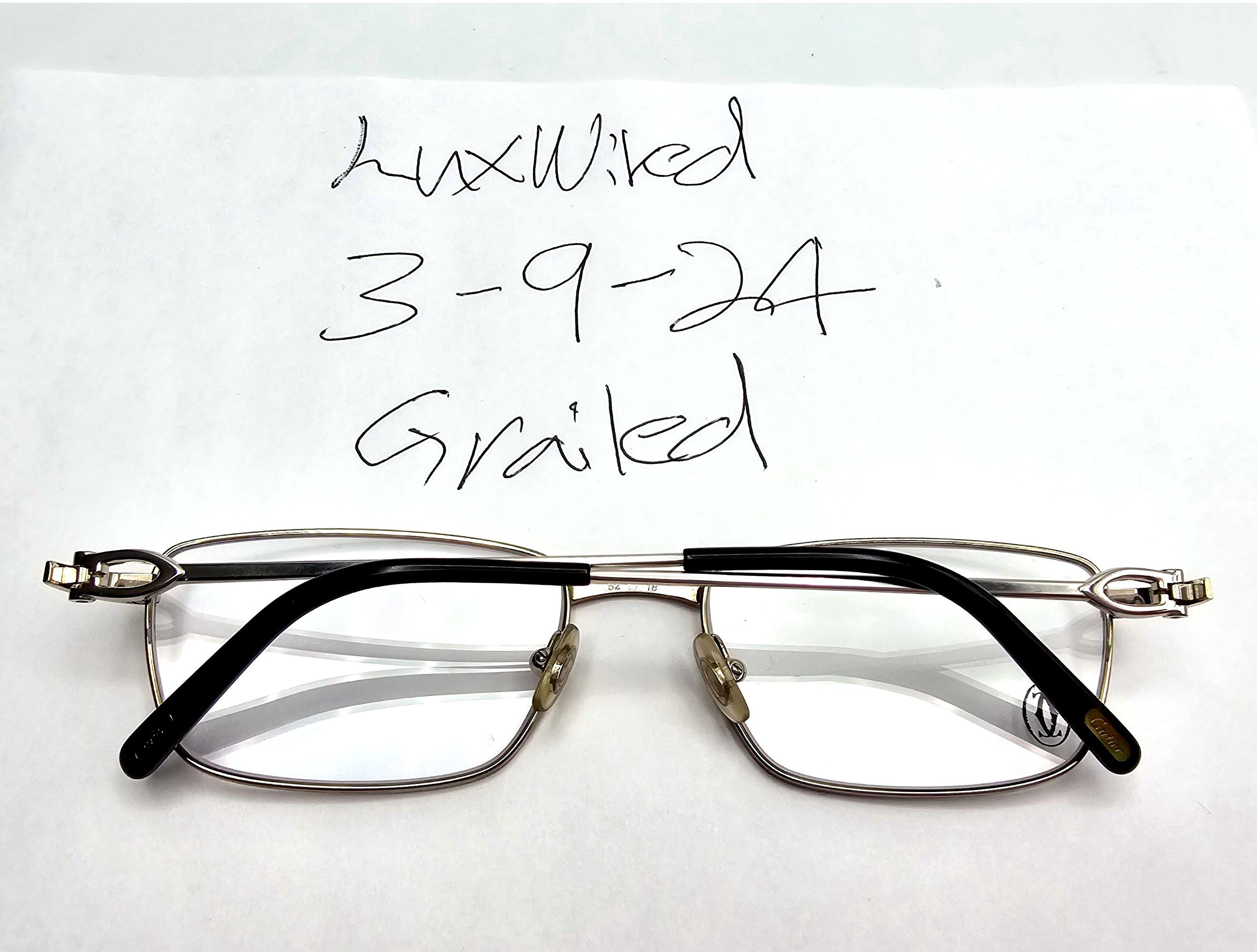 Cartier NEW! Cartier C-Decor Full Rim Silver Glasses Size ONE SIZE - 18 Thumbnail
