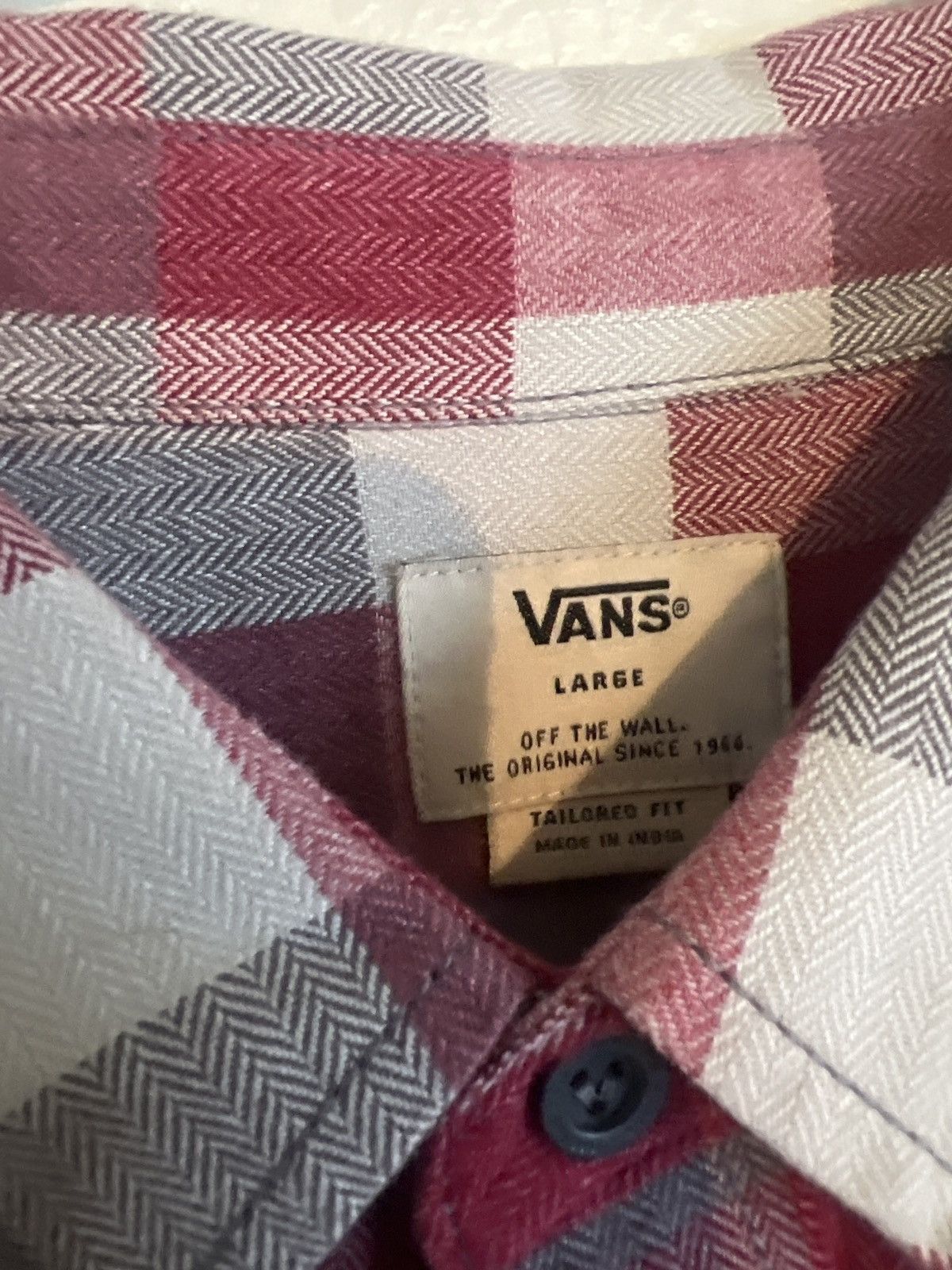 Vans Red and Grey Vans Button Up Flannel Size US L / EU 52-54 / 3 - 3 Thumbnail