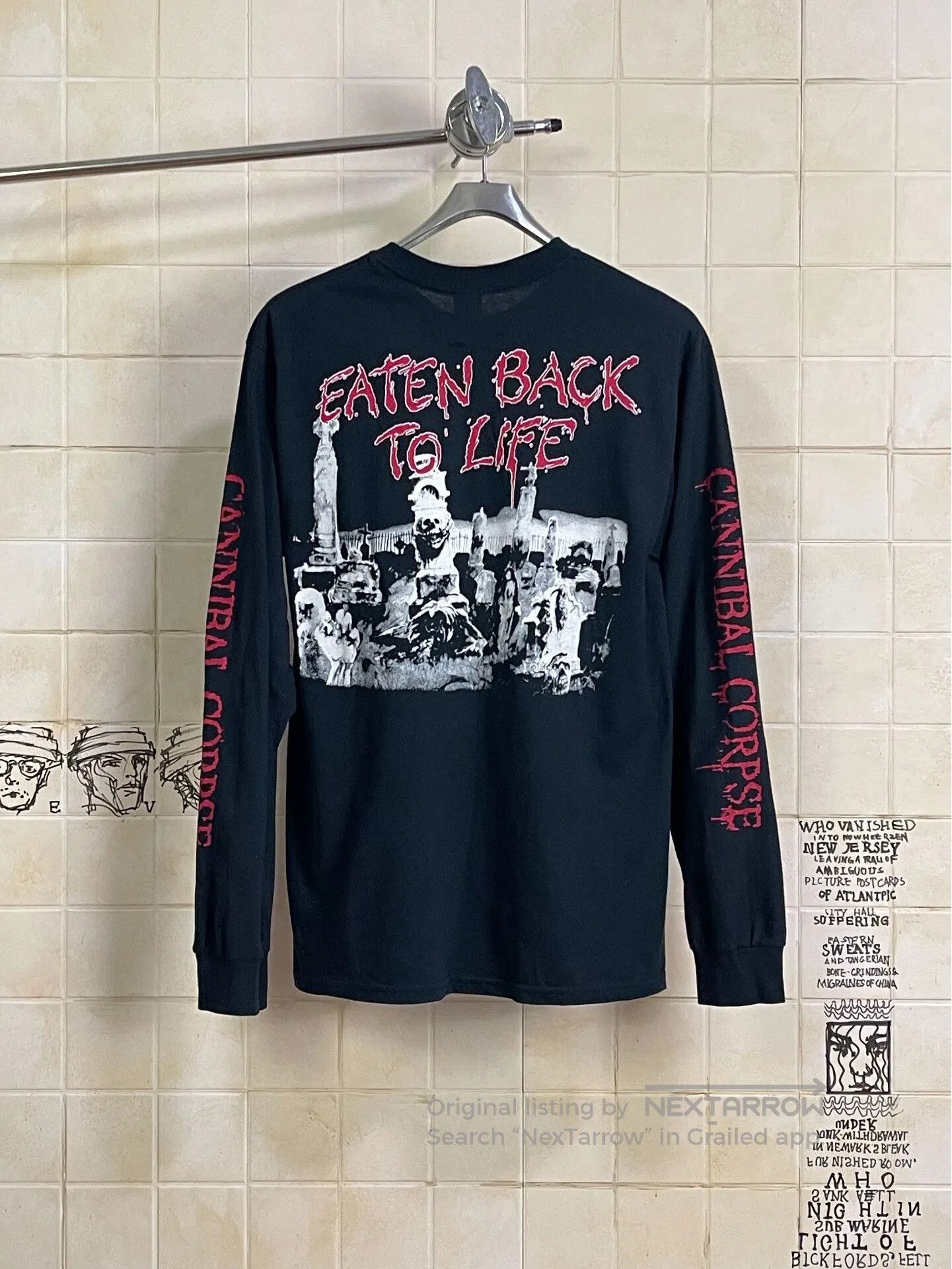VINNY's Vintage Cannibal Corpse Long Sleeve Tee. Size US M / EU 48-50 / 2 - 2 Thumbnail