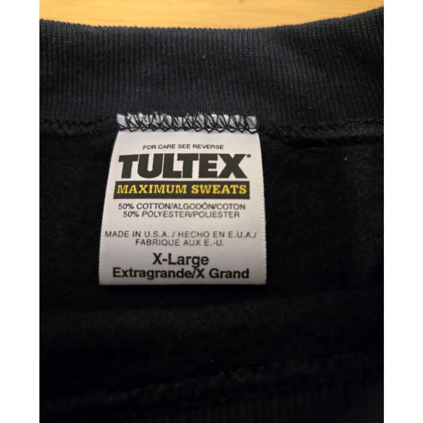 Tultex VINTAGE Tultex Sweatshirt Mens Black Graphic Print 90s Biker Motorcycle XL Flaw Size US XL / EU 56 / 4 - 5 Thumbnail