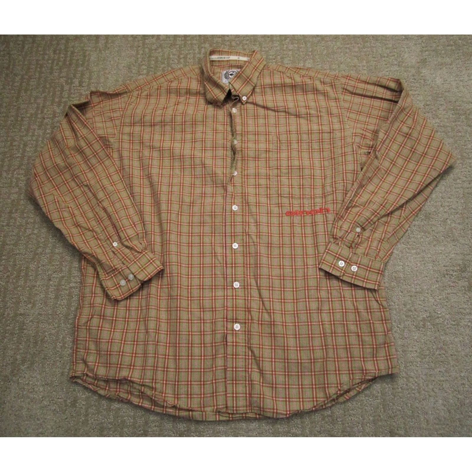 Vintage Cinch Shirt Men Large Orange Plaid Western Long Sleeve Button Up Cowboy Rancher Size US L / EU 52-54 / 3 - 2 Thumbnail