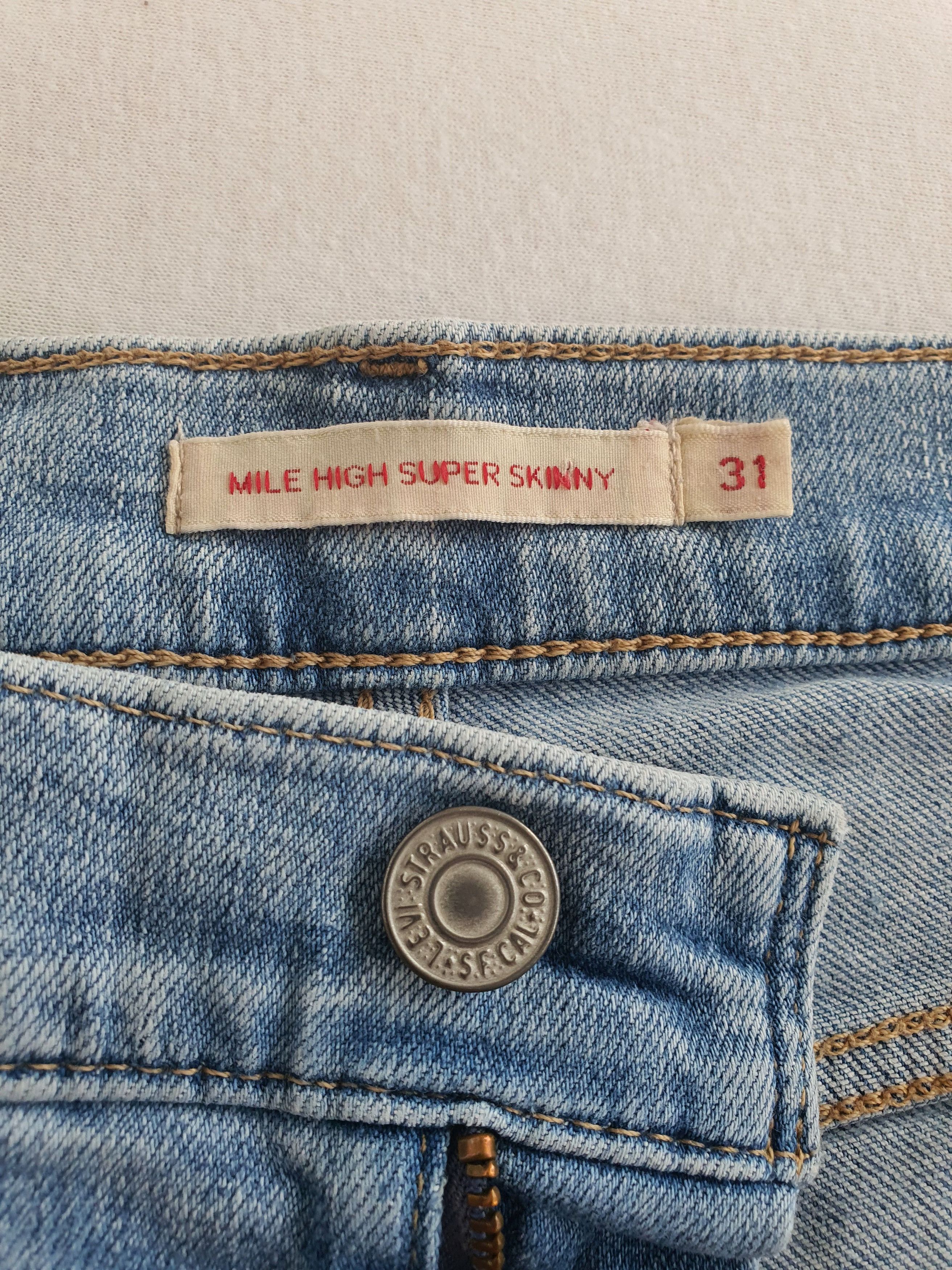 Levi's PREMIUM Line - MILE HIGH SUPER SKINNY (22791-0174) - W31 L30 Size 31" - 6 Thumbnail