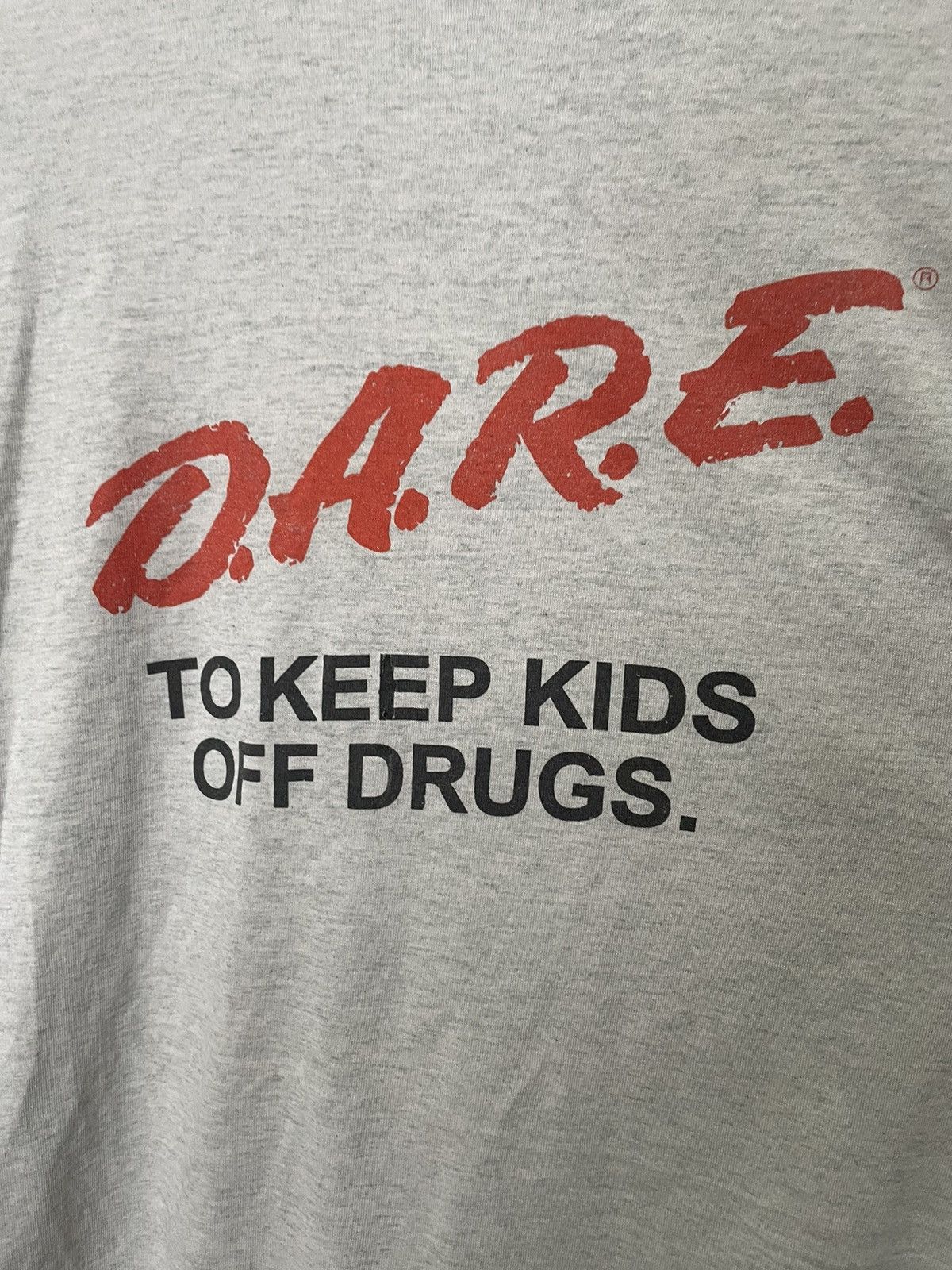 D.A.R.E × Vintage Vintage 80s D.A.R.E. To Keep Kids Off Drugs T Shirt Tee Size US L / EU 52-54 / 3 - 3 Thumbnail
