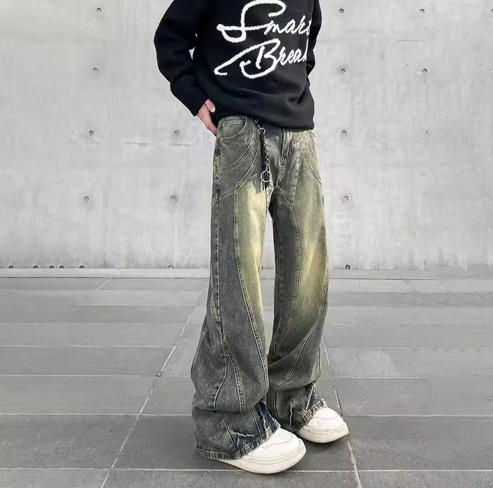 Japanese Brand × Jean Vintage Flare Wide Leg Jeans Size US 30 / EU 46 - 5 Thumbnail