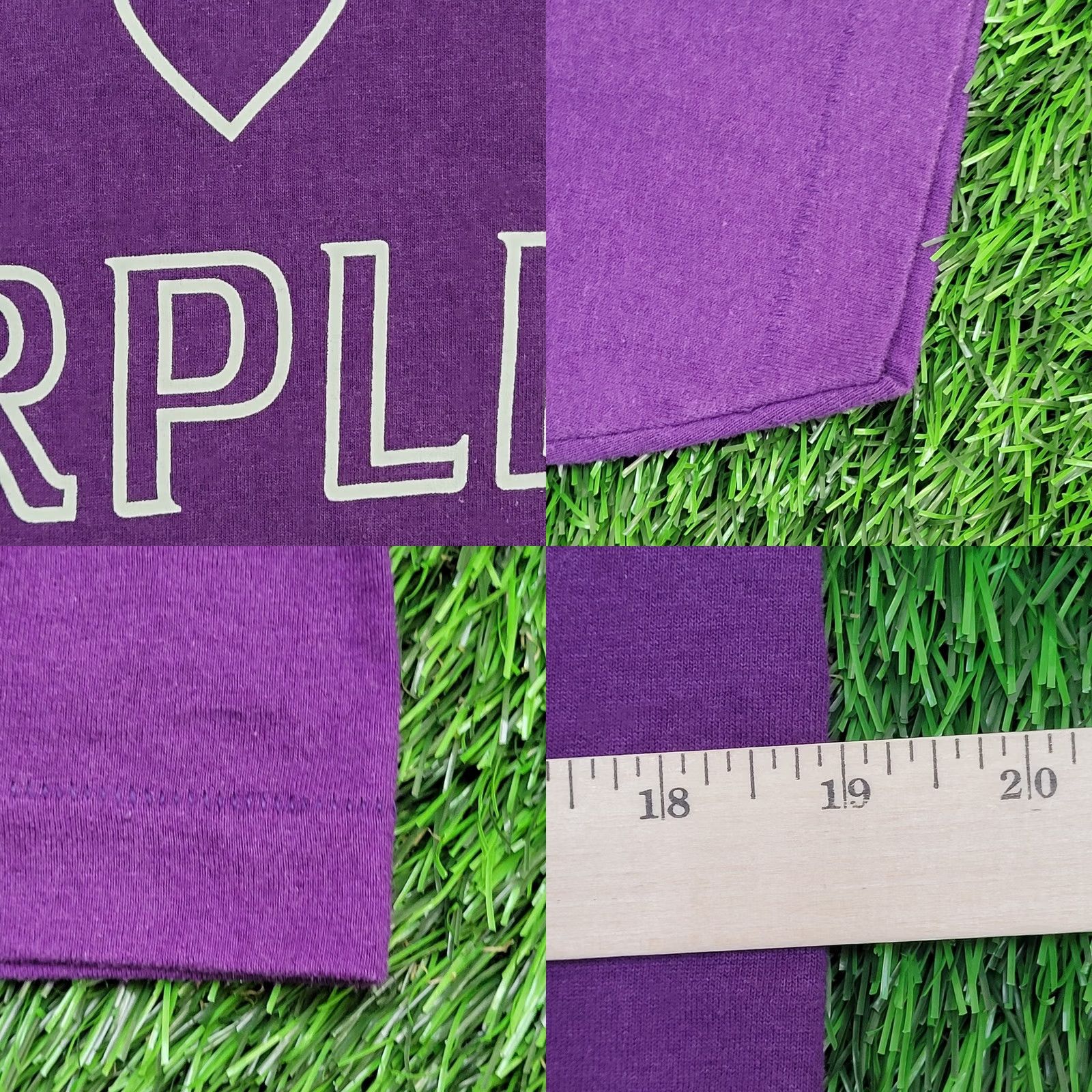Fruit Of The Loom VINTAGE Purple Lover Shirt Women Medium 90s USA 19x25 Purple Size M / US 6-8 / IT 42-44 - 8 Thumbnail