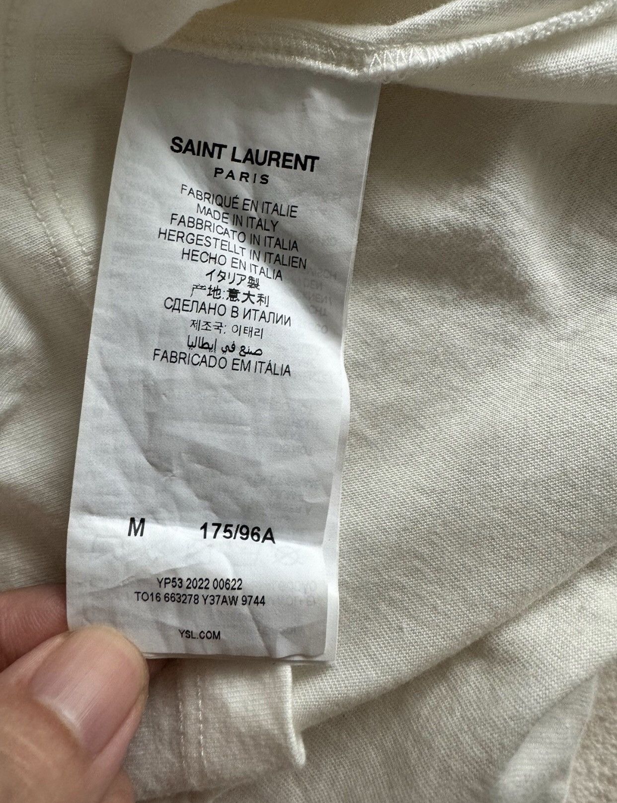 Saint Laurent Paris × Yves Saint Laurent Saint Laurent Mirror T-shirt2412-Nextarrow Size US M / EU 48-50 / 2 - 5 Thumbnail