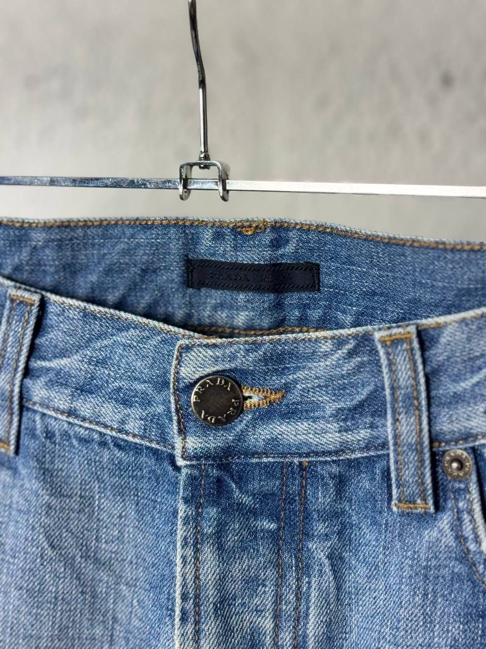Prada Prada Blue Washed Denim Jeans Size US 31 - 15 Thumbnail