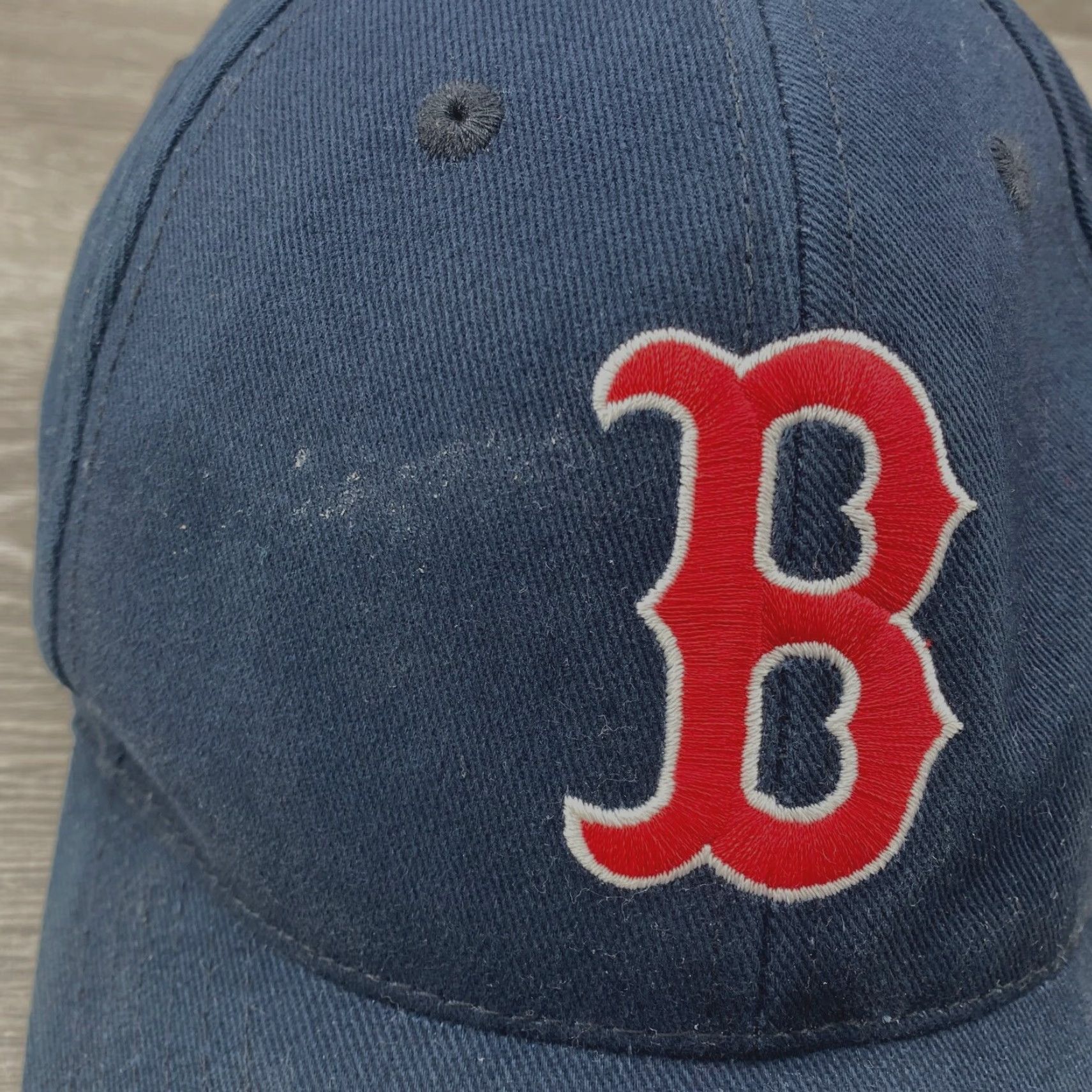 MLB Boston Red Sox Baseball Cap Hat MLB Strapback Blue Mens One Size Adjustable Breathable Genuine Merchandise Cap Size ONE SIZE - 3 Thumbnail