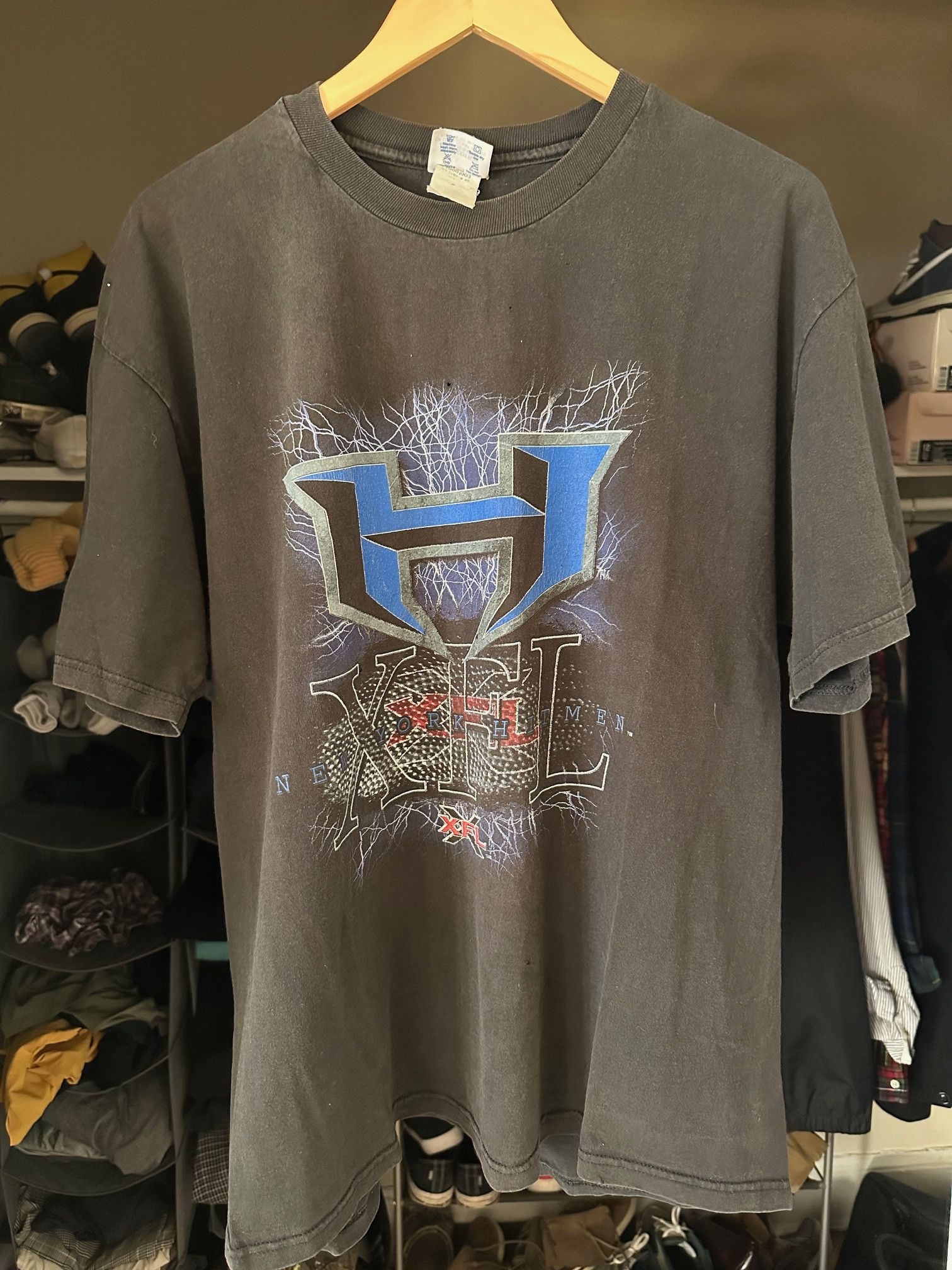 Champion XFL New York New Jersey Hitmen Black Champion T-Shirt XL Size US XL / EU 56 / 4 - 1 Thumbnail
