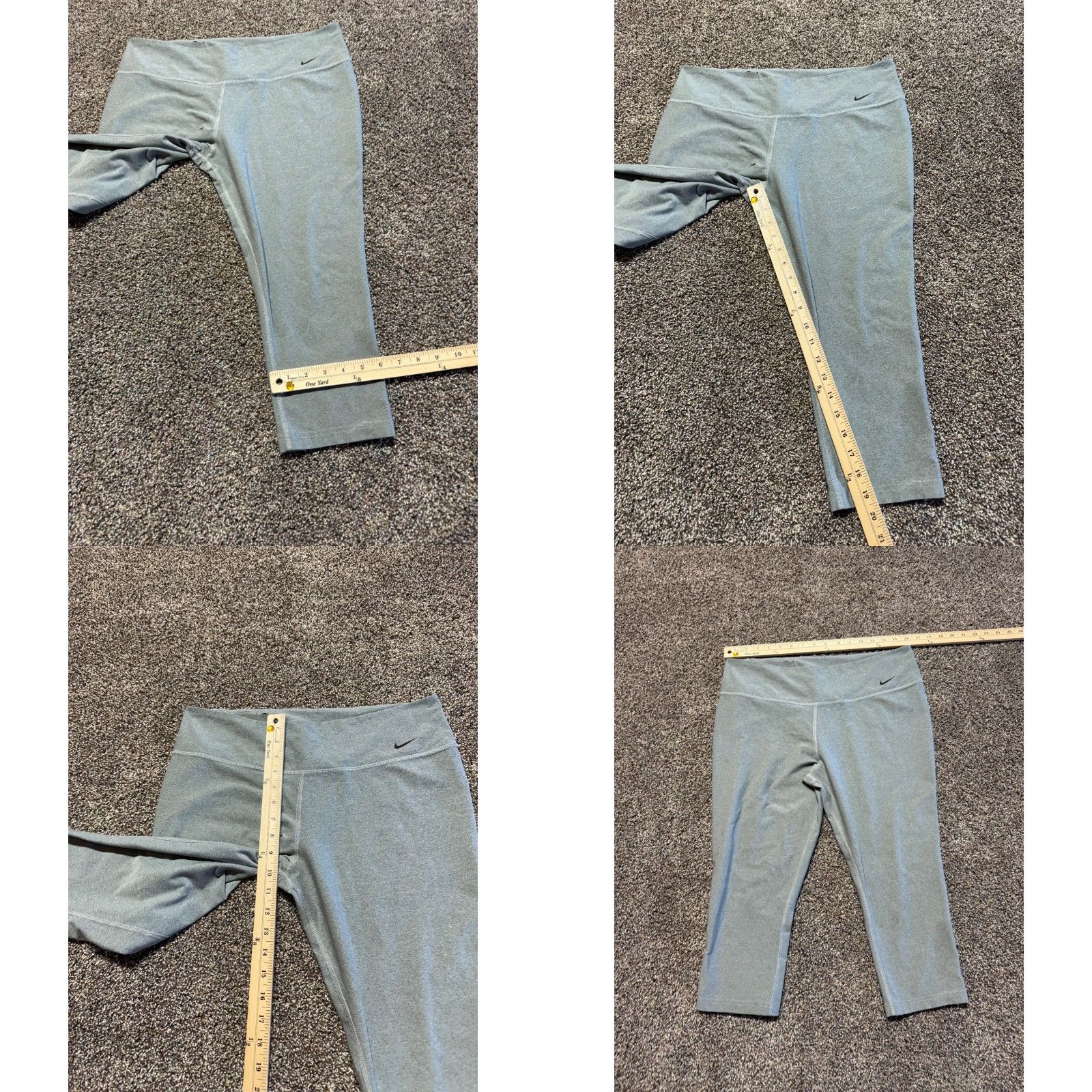 Nike Nike Leggings Women XL Multicolor - 3 Pack - Ankle Style - Brand & Mondetta Size 40" / US 18 - 9 Thumbnail