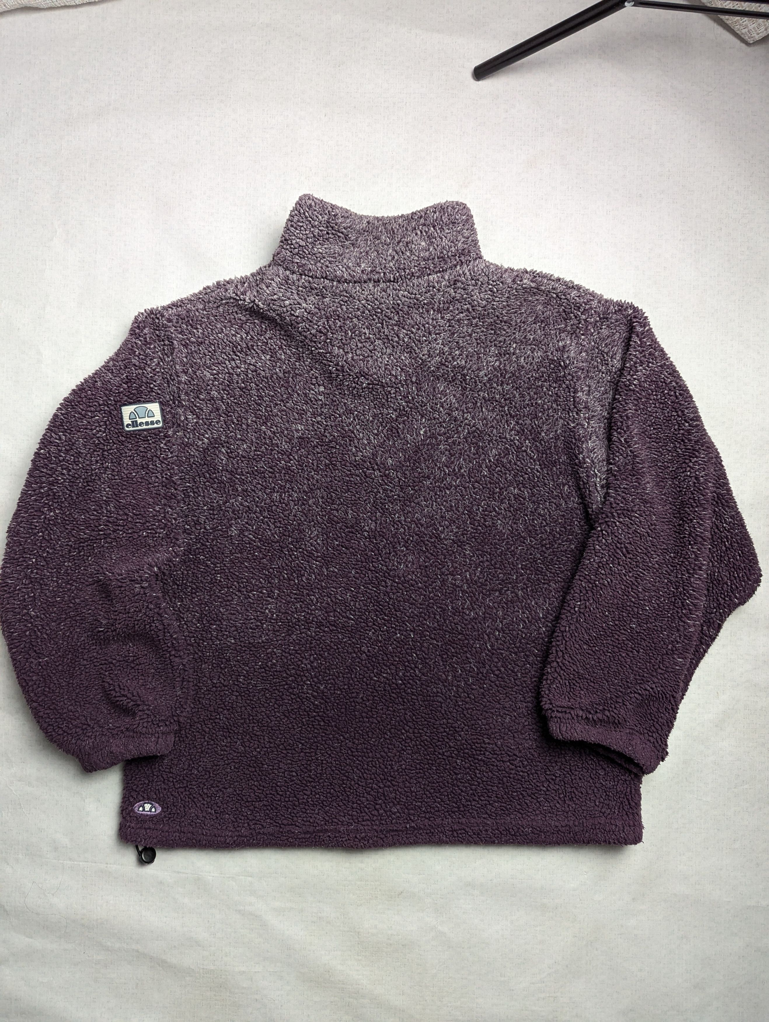 Ellesse × Vintage Vintage Ellesse Sherpa 1/4 zip L Size XL / US 12-14 / IT 48-50 - 3 Thumbnail