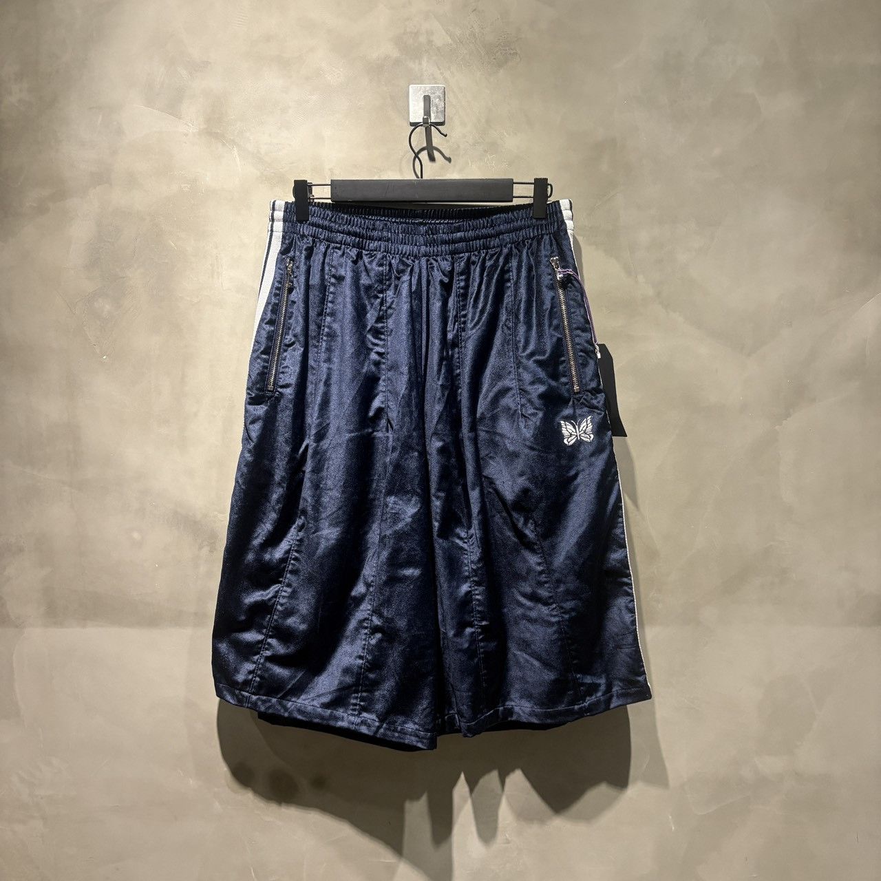 Needles NEEDLES LHP TRACK PANTS SHORTS POLY SMOOTH Green 34 | Grailed