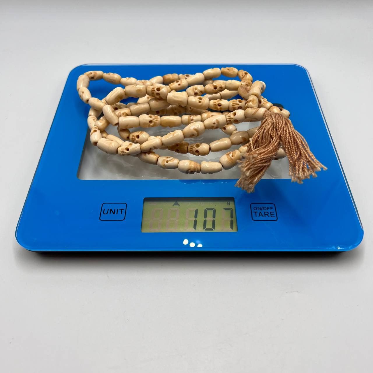 Vintage 106 Prayer Bead Buddhism Bone Skull Meditation