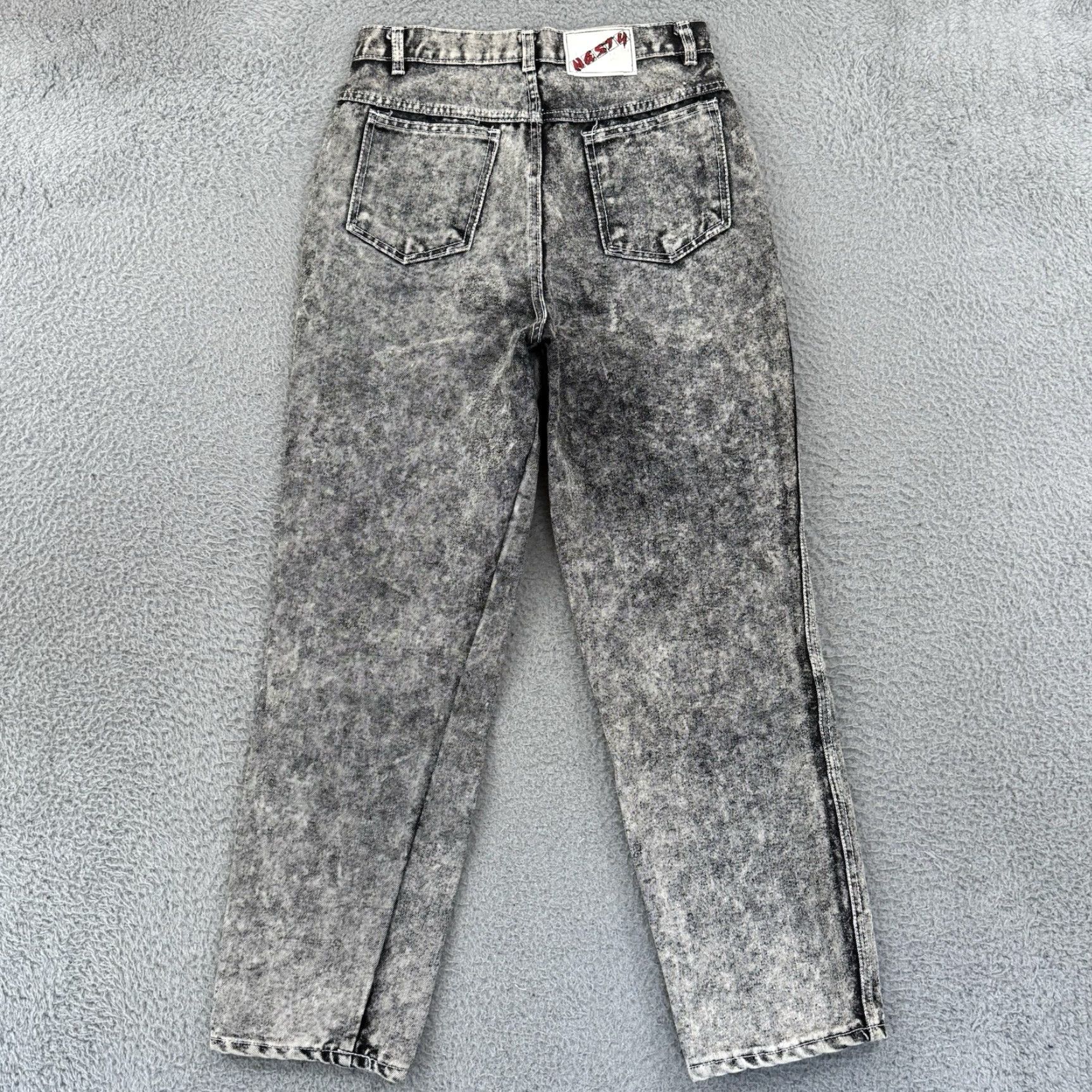 Vintage VINTAGE Nasty Jeans Womens 27x28 Acid Wash High Rise 80s Tapered Denim Blue Grunge Womens Jeans Size 27" / US 4 / IT 40 - 6 Thumbnail