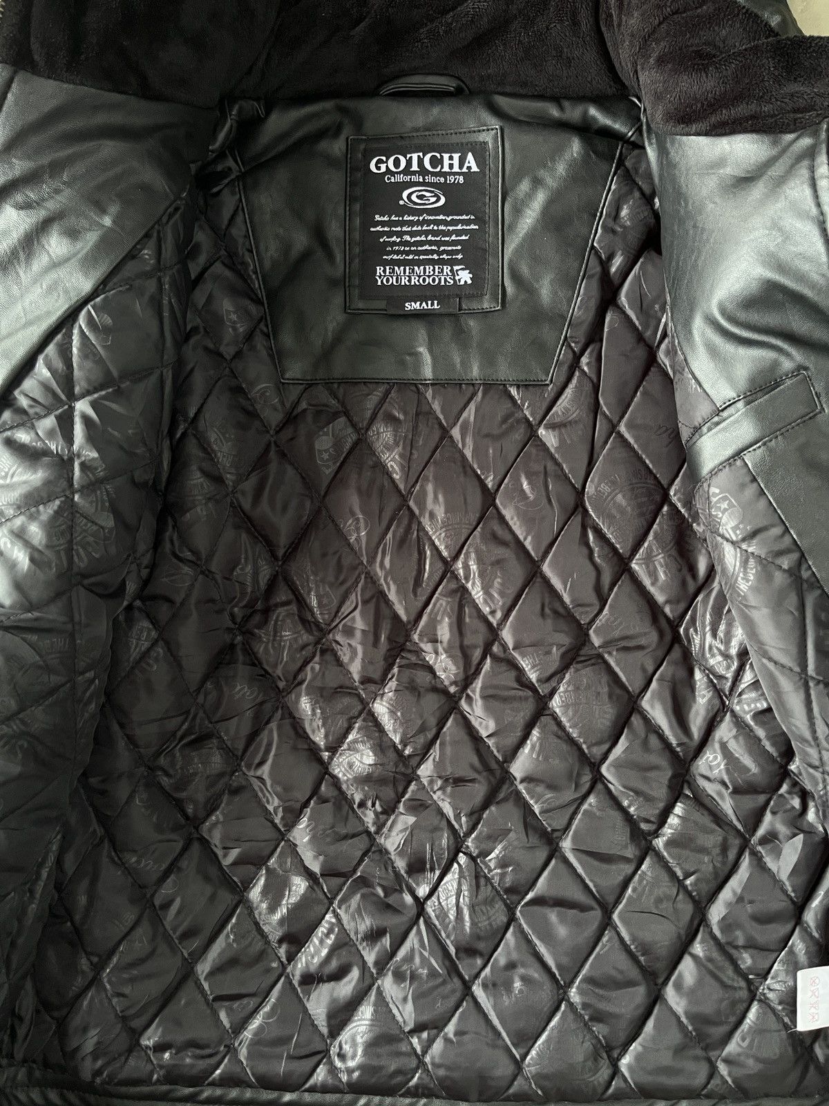 KMRii Japanese GOTCHA Faux Leather Quilted Jacket Punk style Size US S / EU 44-46 / 1 - 15 Thumbnail