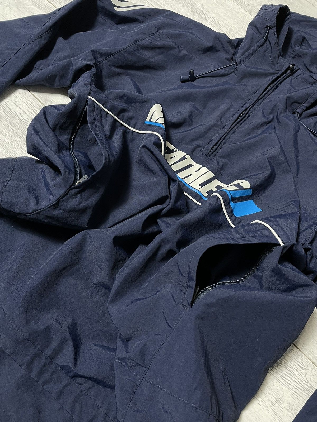 Nike × Vintage 💥Vintage Y2K Nike Nylon Anorak Hooded Jacket Swoosh Logo Size US L / EU 52-54 / 3 - 8 Thumbnail