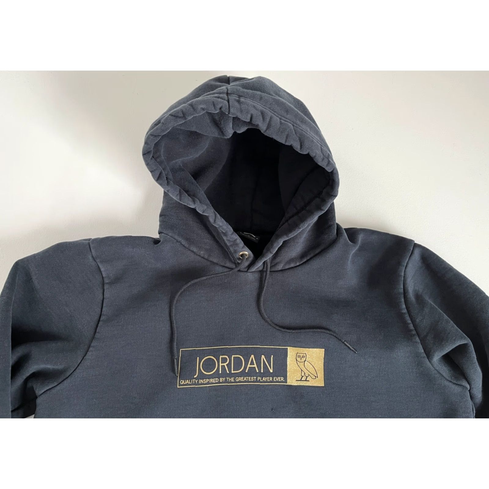 Jordan Brand VINTAGE OVO X Air Jordan Hoodie Men’s 886542-010 Black L Jumper Pullover Logo Pockets Hooded Sweatshirt Size US L / EU 52-54 / 3 - 5 Thumbnail