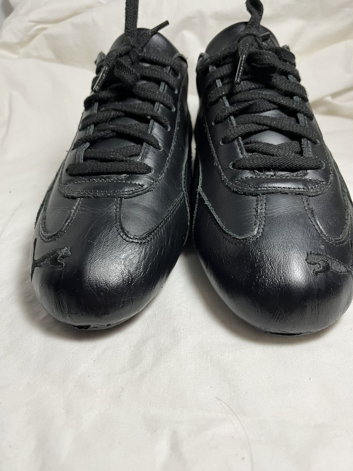 Puma × Vintage Vintage Puma Speedcat Black Leather Shoes Sneakers Y2K Size US 9.5 / EU 42-43 - 4 Thumbnail